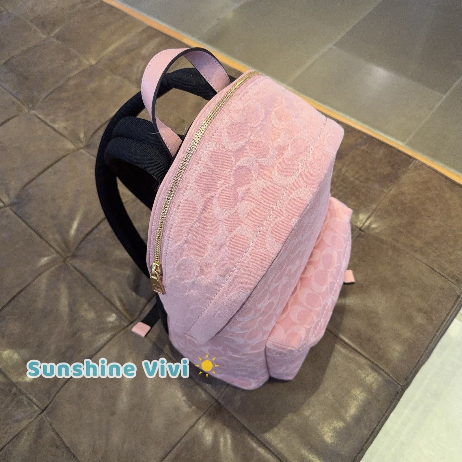 Coach NWT Coach CER70 Taylor Backpack Denim Leather Light Pink Size ONE SIZE - 3 Thumbnail