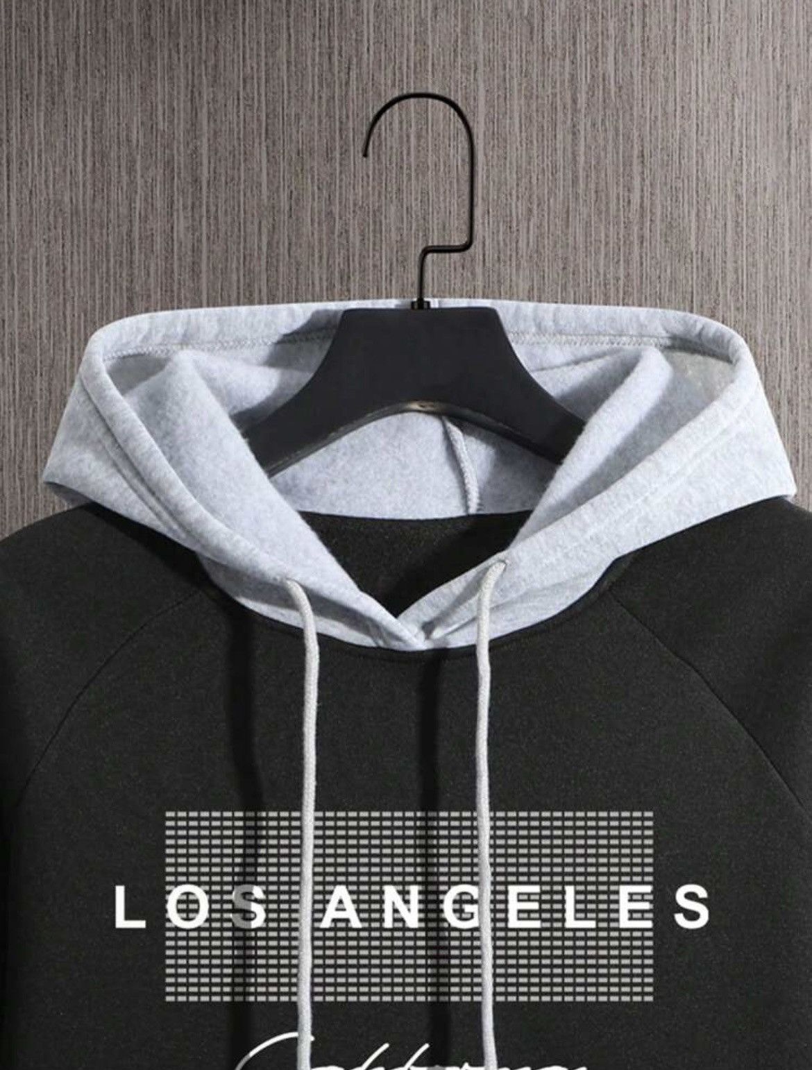 Shein Manifestly Los Angeles Black and White Hoodie Size US M / EU 48-50 / 2 - 3 Thumbnail