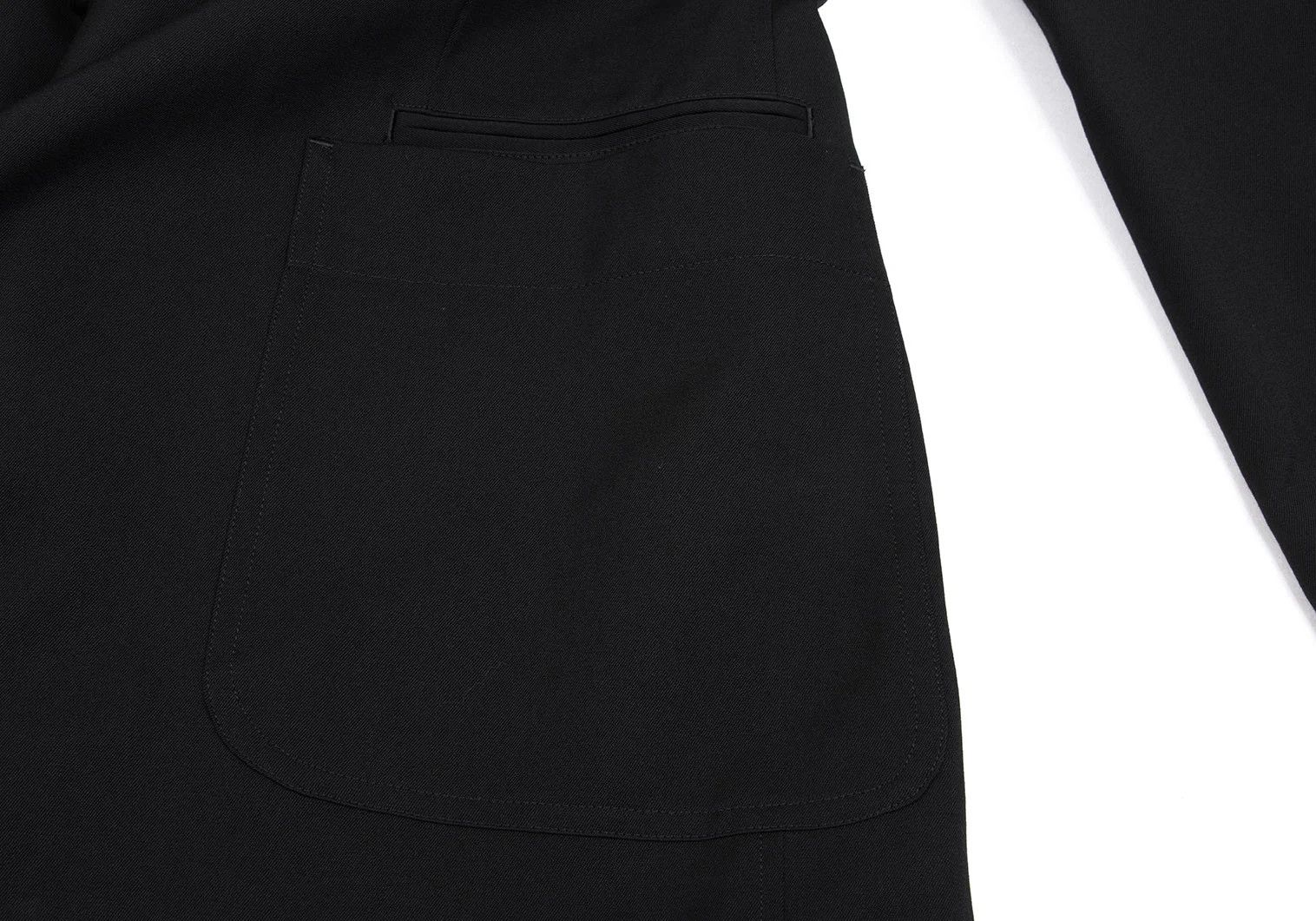 Yohji Yamamoto Yohji Yamamoto Wool Gabardine Jacket Black 3 Size US L / EU 52-54 / 3 - 10 Thumbnail