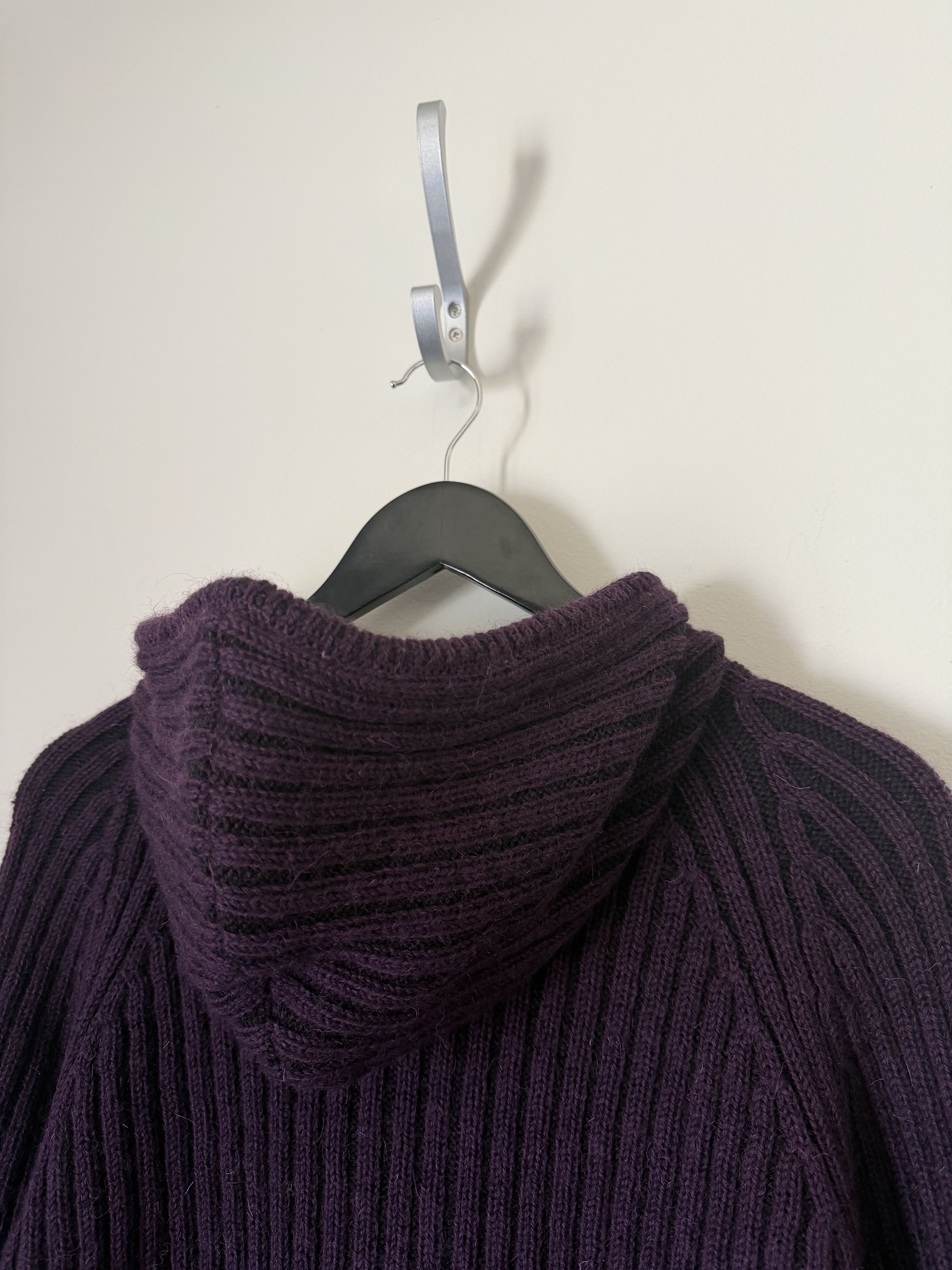 Our Legacy Our Legacy Level Hooded Sweater in Violet Stipe Isles Wool Size US S / EU 44-46 / 1 - 6 Thumbnail