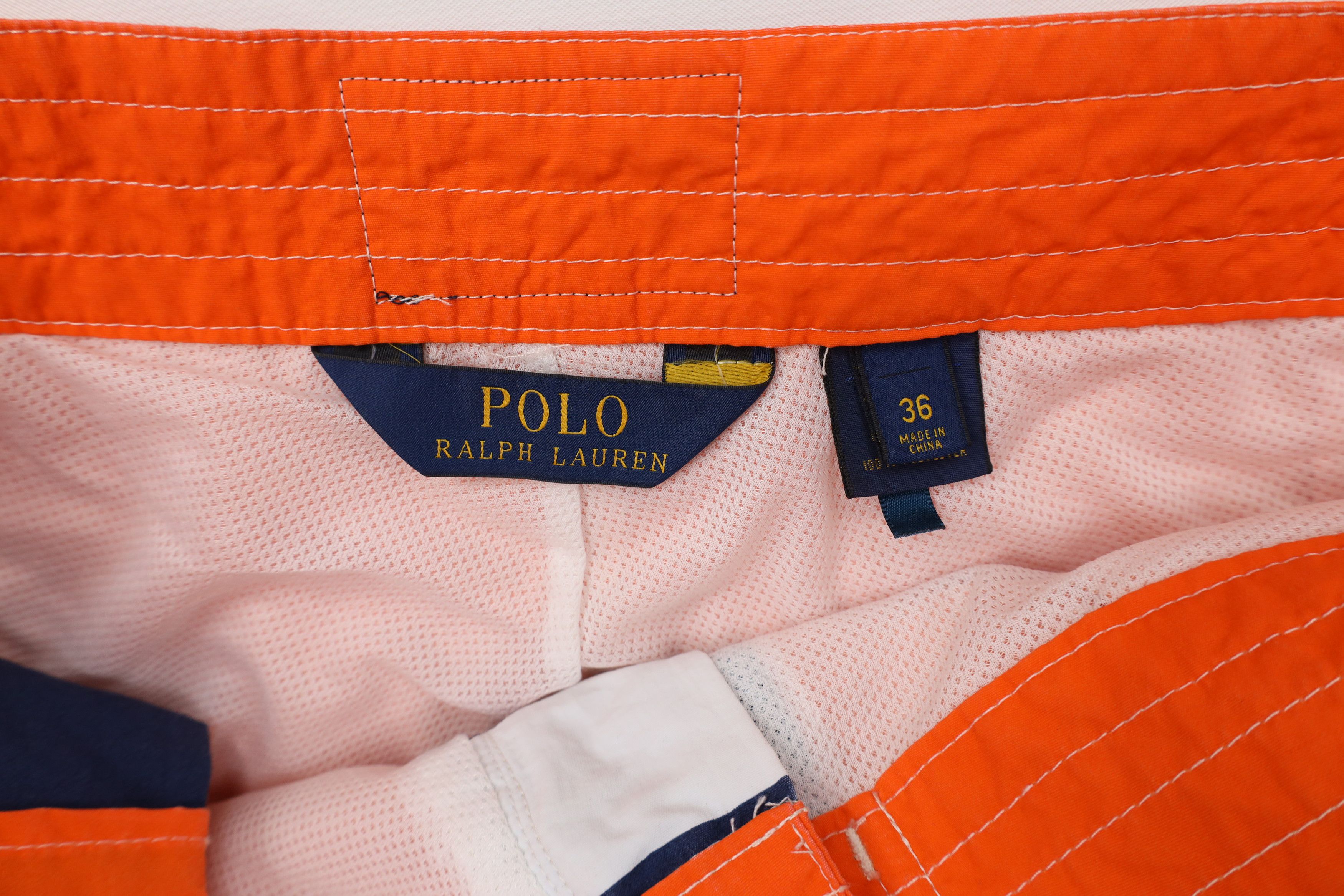 Ralph Lauren Vintage 90s Ralph Lauren Block Board Shorts Swim Trunks Size US 36 / EU 52 - 6 Thumbnail