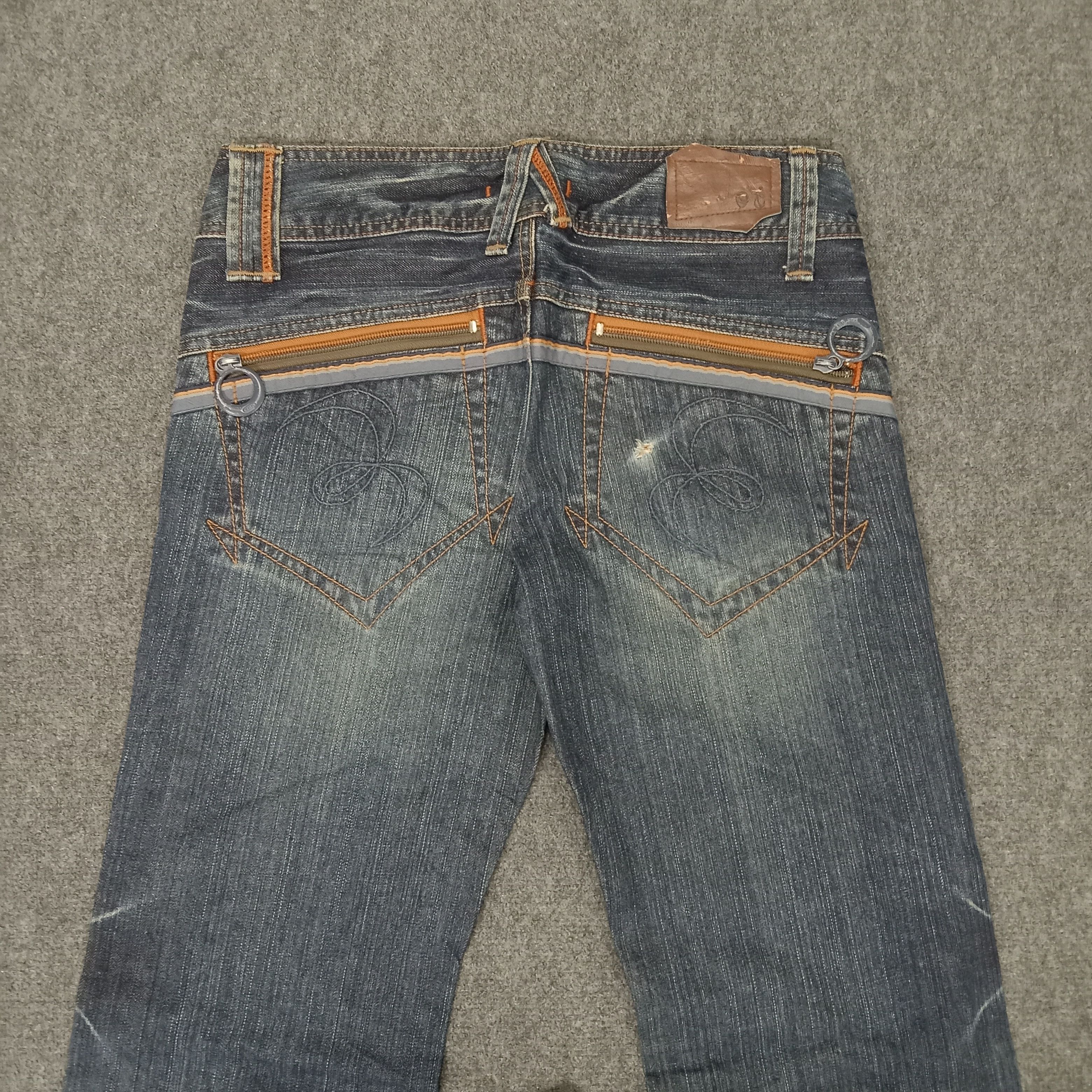 Japanese Brand ET Japanese Brand Bootcut Fading Style Denim Jeans Size 31" - 7 Thumbnail