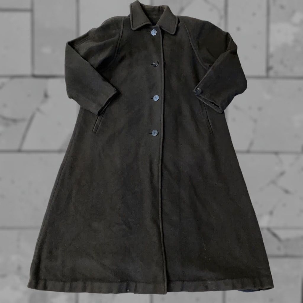 Vintage VINTAGE Regency Women's Trench Coat Brown Pure Cashmere Button Front Size 6 Size M / US 6-8 / IT 42-44 - 1 Thumbnail
