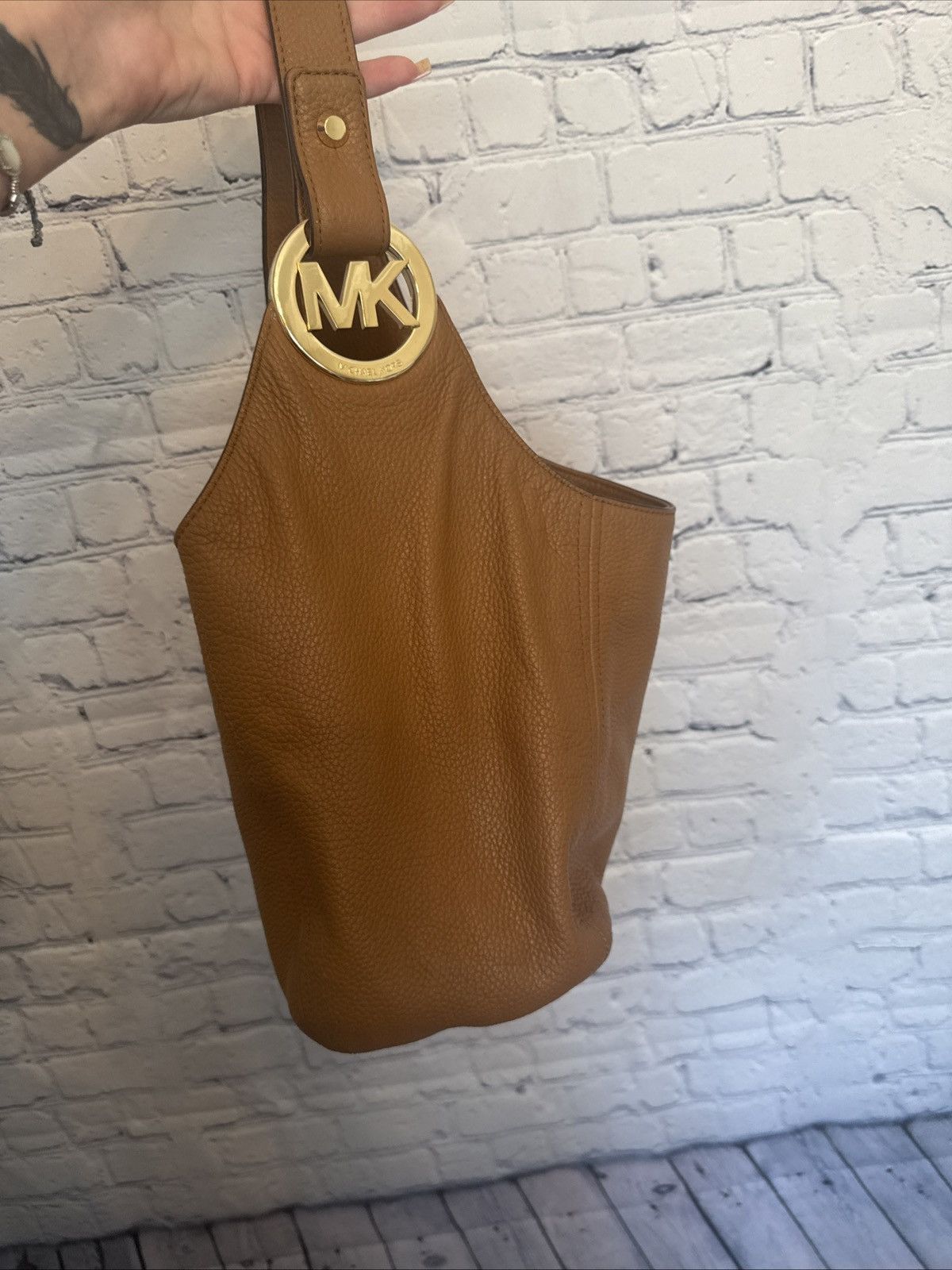 Michael Kors Michael Kors brown pebbled shoulder bag Size ONE SIZE - 1 Thumbnail