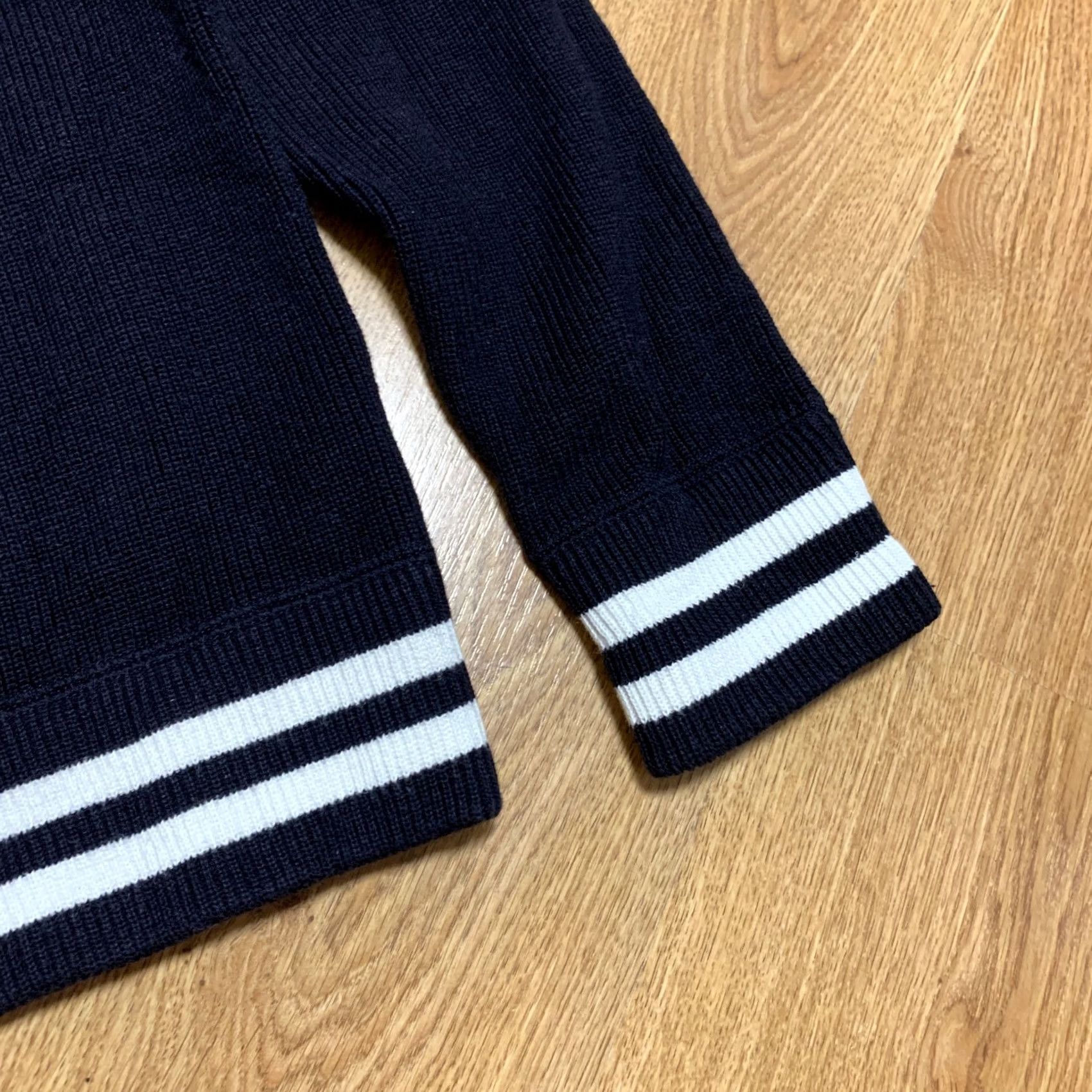 Arket ARKET Navy blue Crew Neck Heavy Knit Merino Hemp Sweater Pullover Men M Size US M / EU 48-50 / 2 - 2 Thumbnail