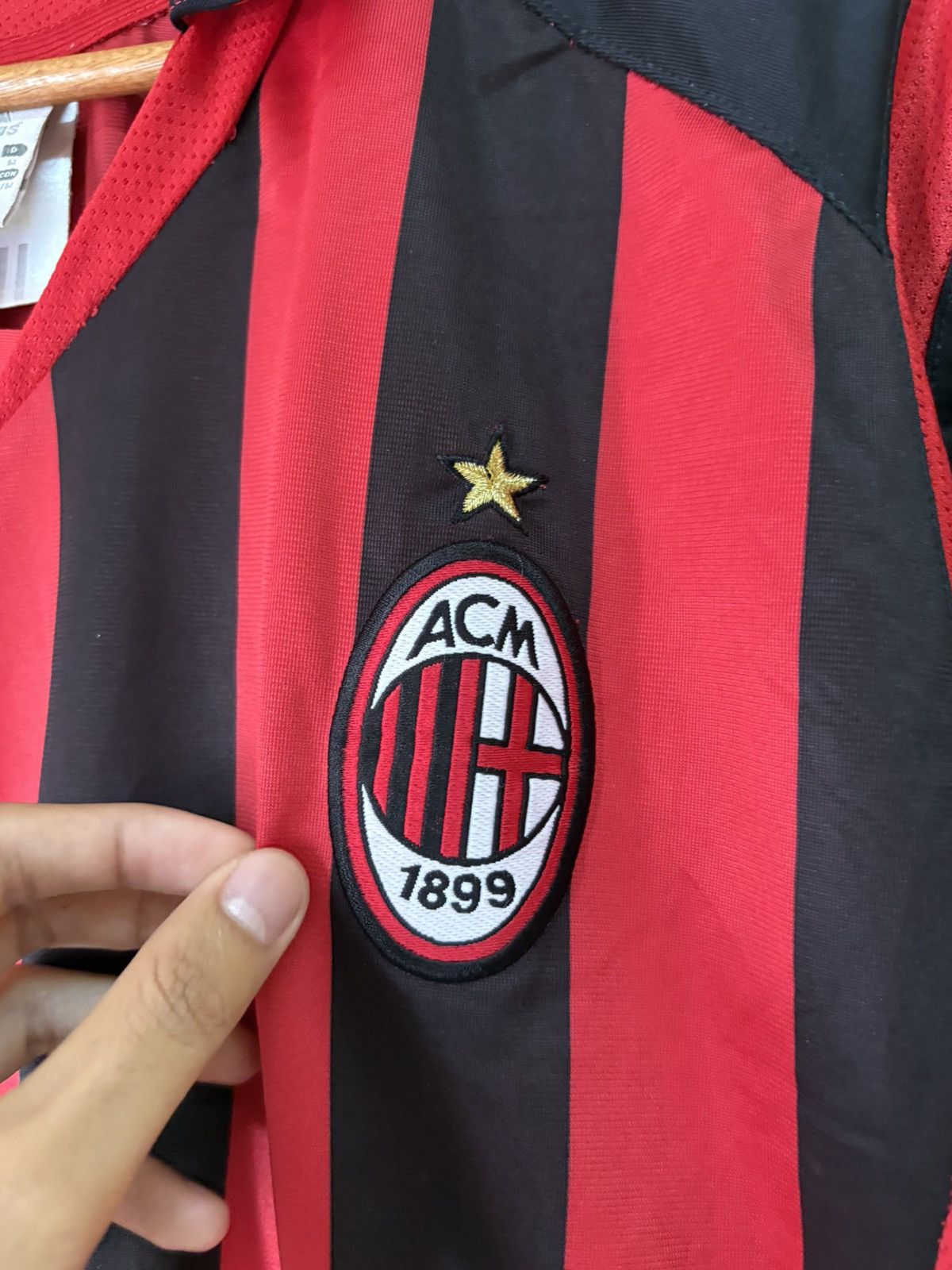 Adidas Vintage 2005 2006 AC Milan Adidas Zafira Jersey Blokecore Size US M / EU 48-50 / 2 - 5 Thumbnail