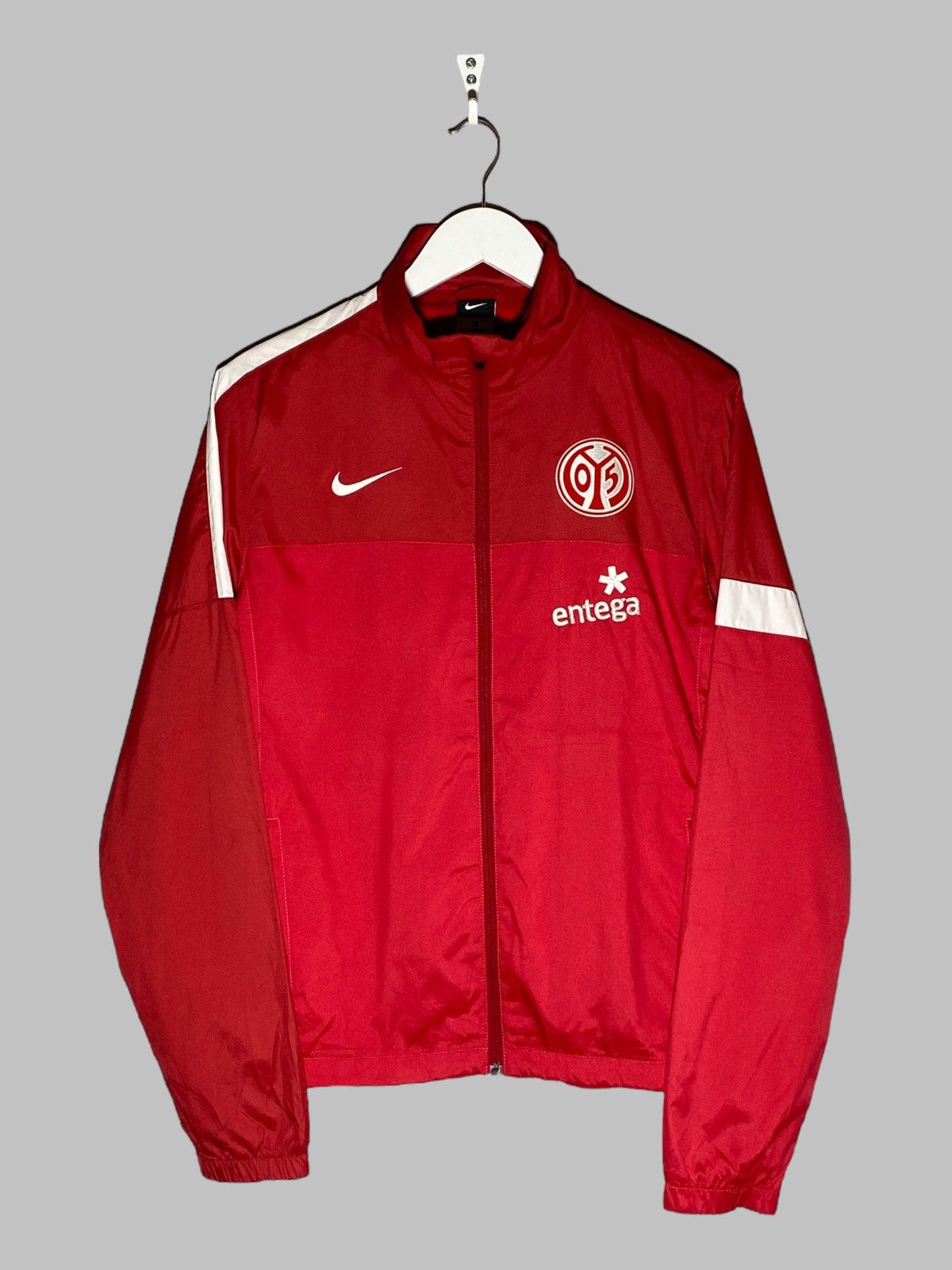 Nike Nike Mainz Hot Red Drill Jacket Size US M / EU 48-50 / 2 - 1 Thumbnail