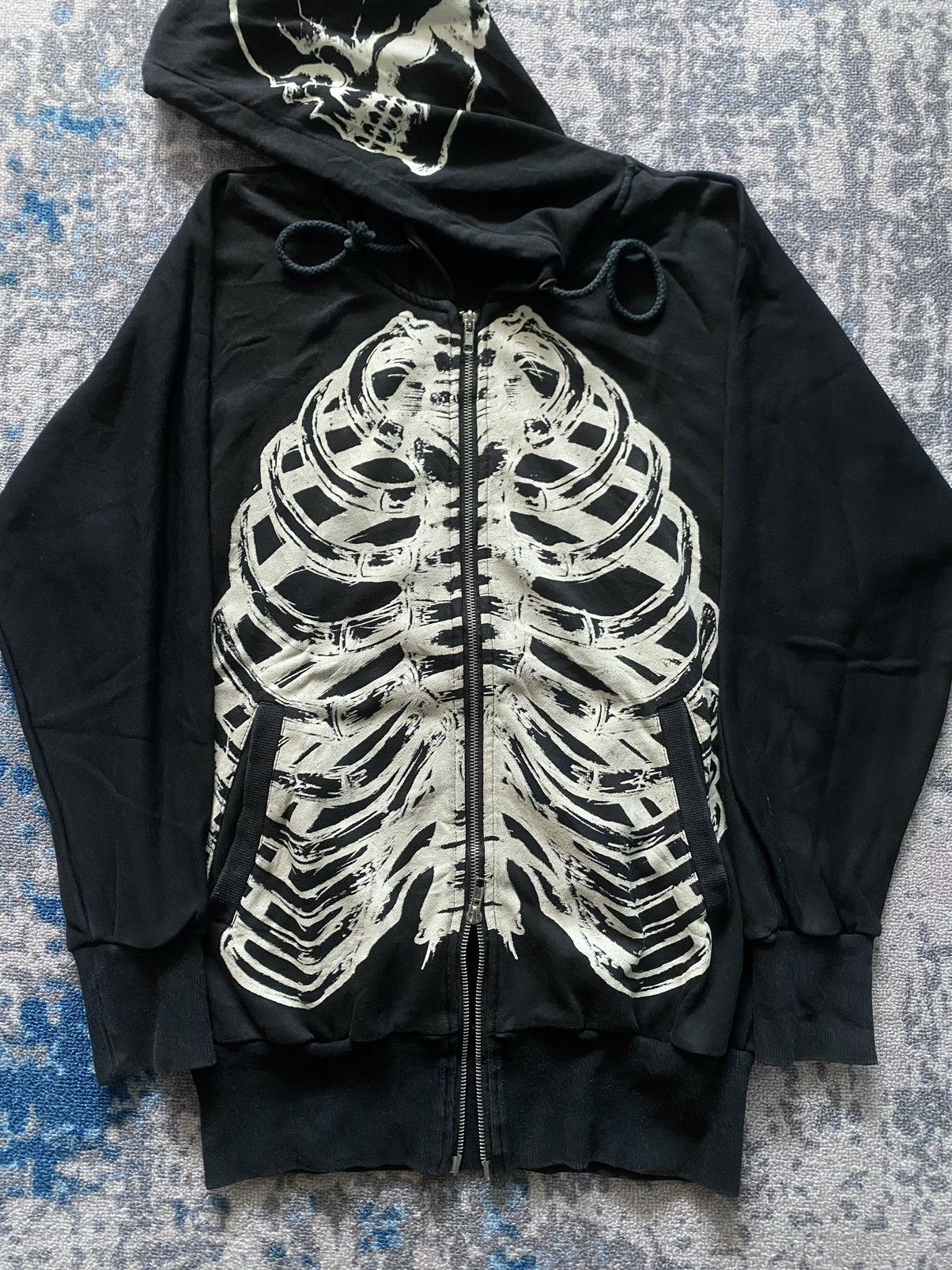 If Six Was Nine Japanes Glad News Skeleton Hoodie Gothic Vkei Punk Style Size US M / EU 48-50 / 2 - 4 Thumbnail