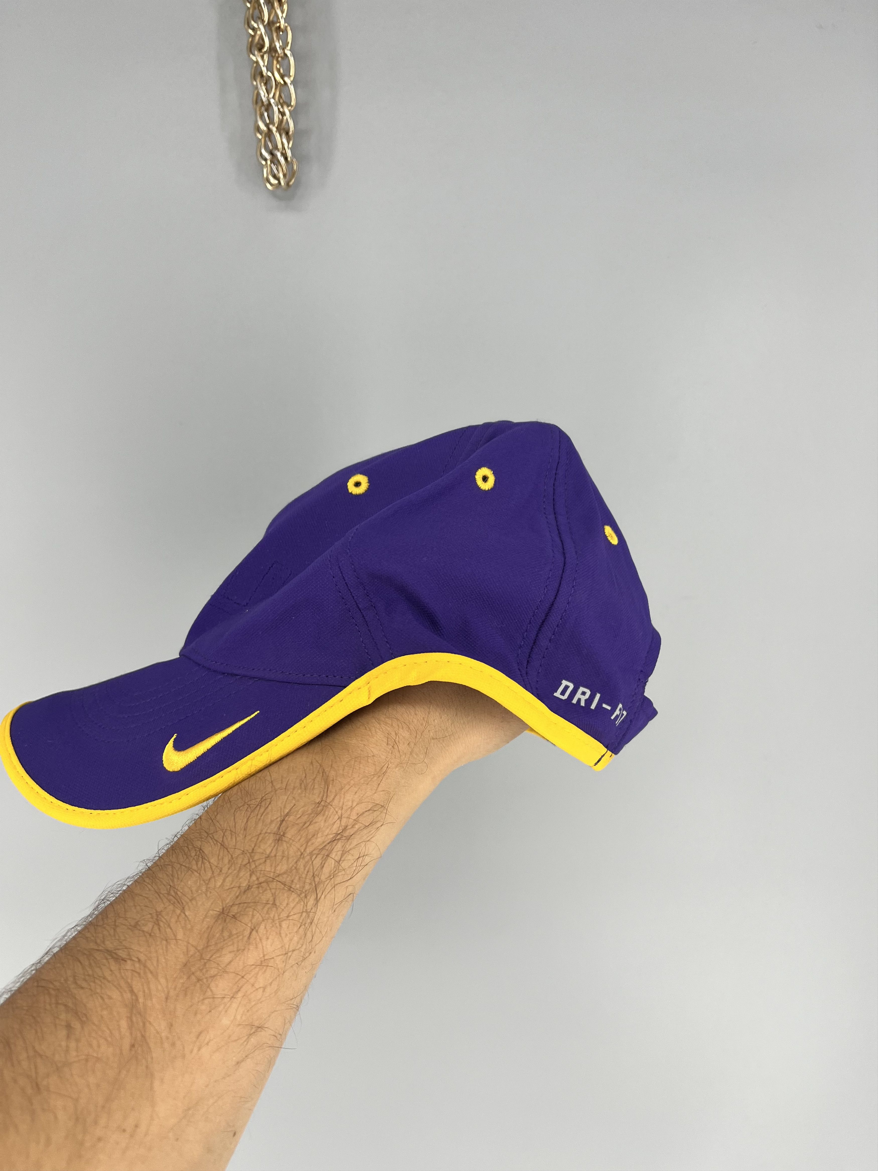 Nike LSU Tigers Nike Ball Cap Hat Adult One Size Purple Gold Size ONE SIZE - 6 Thumbnail