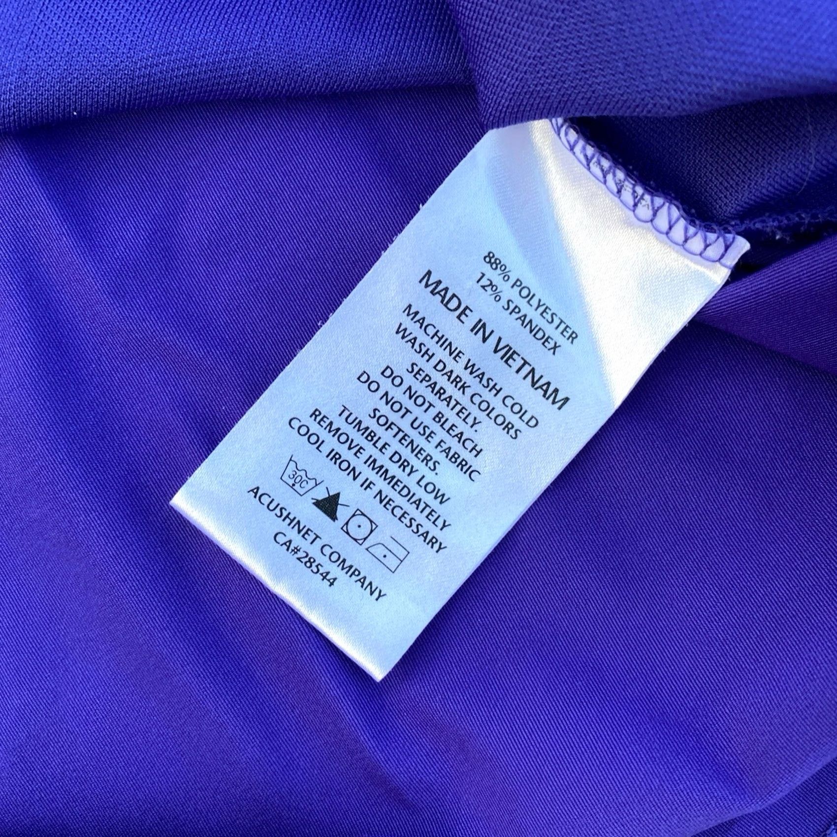 Footjoy FootJoy FJ Shirt Men's Medium Purple Athletic Fit Golf Performance No logo Shirt Polo Short Sleeve Athletic Men Purple 90s Fashion Size US M / EU 48-50 / 2 - 5 Thumbnail
