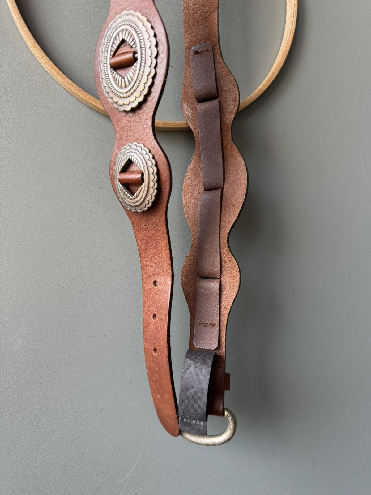 Massimo Dutti Massimo Dutti Boho Western Leather Belt Size ONE SIZE - 4 Thumbnail