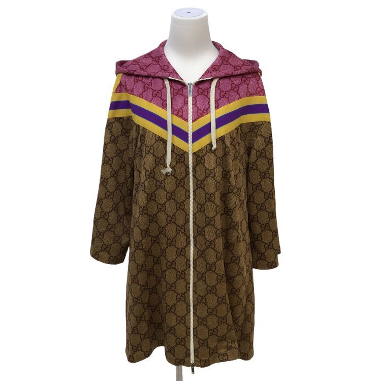 Gucci Gucci GG Monogram Colorblock Zip Hoodie Jacket Size S Size US S / EU 44-46 / 1 - 1 Thumbnail