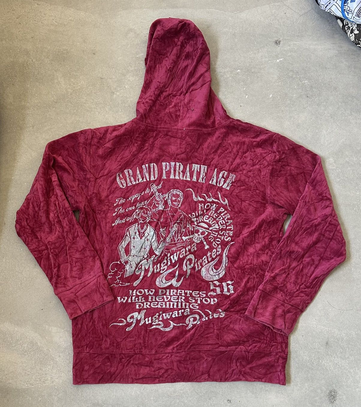 VINTAGE ONE PIECE FLEECE MIDZZIPPER HOODIE