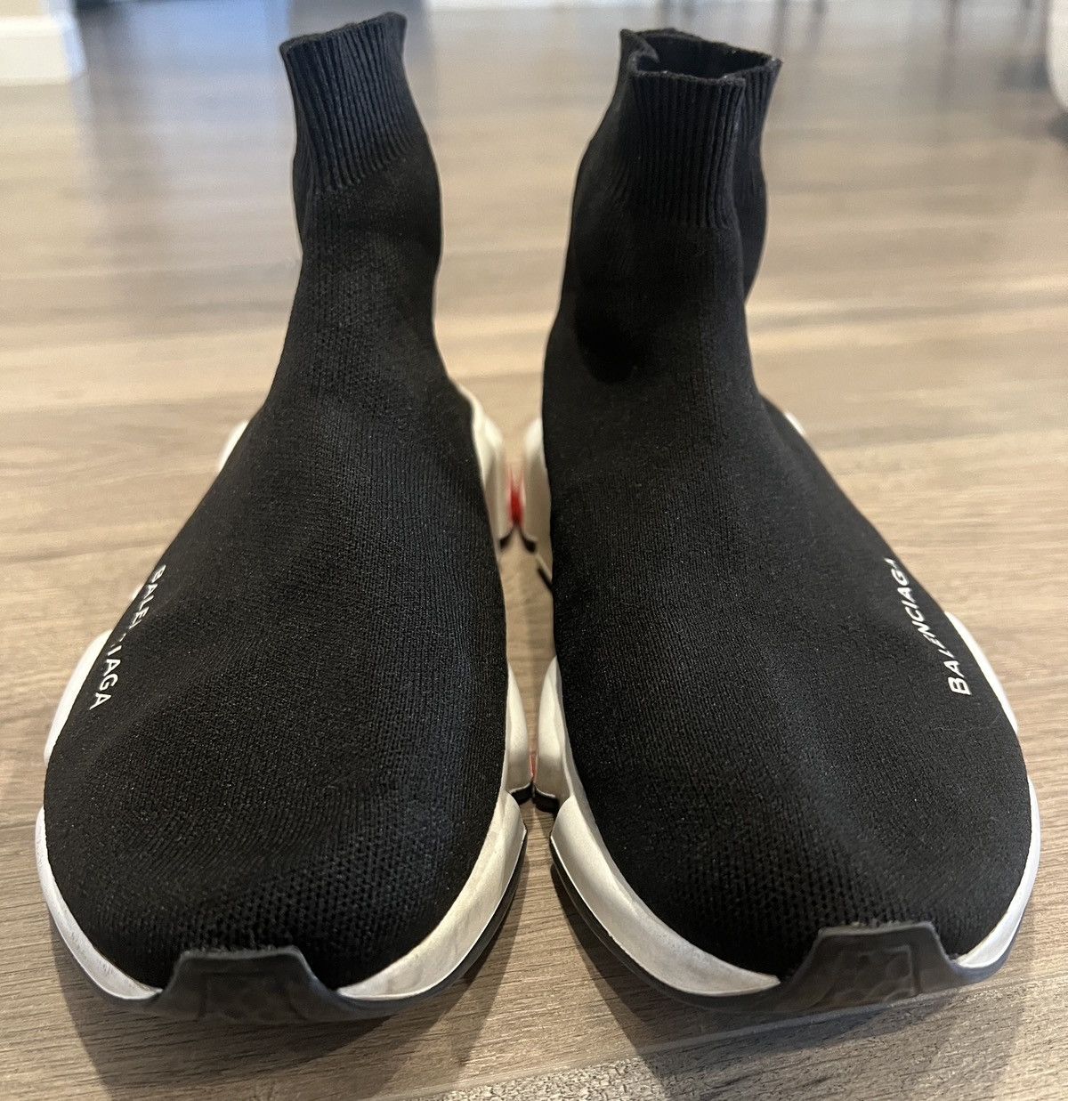 Balenciaga Balenciaga Speed runner 1.0 black red white Size US 7.5 / EU 40-41 - 2 Thumbnail