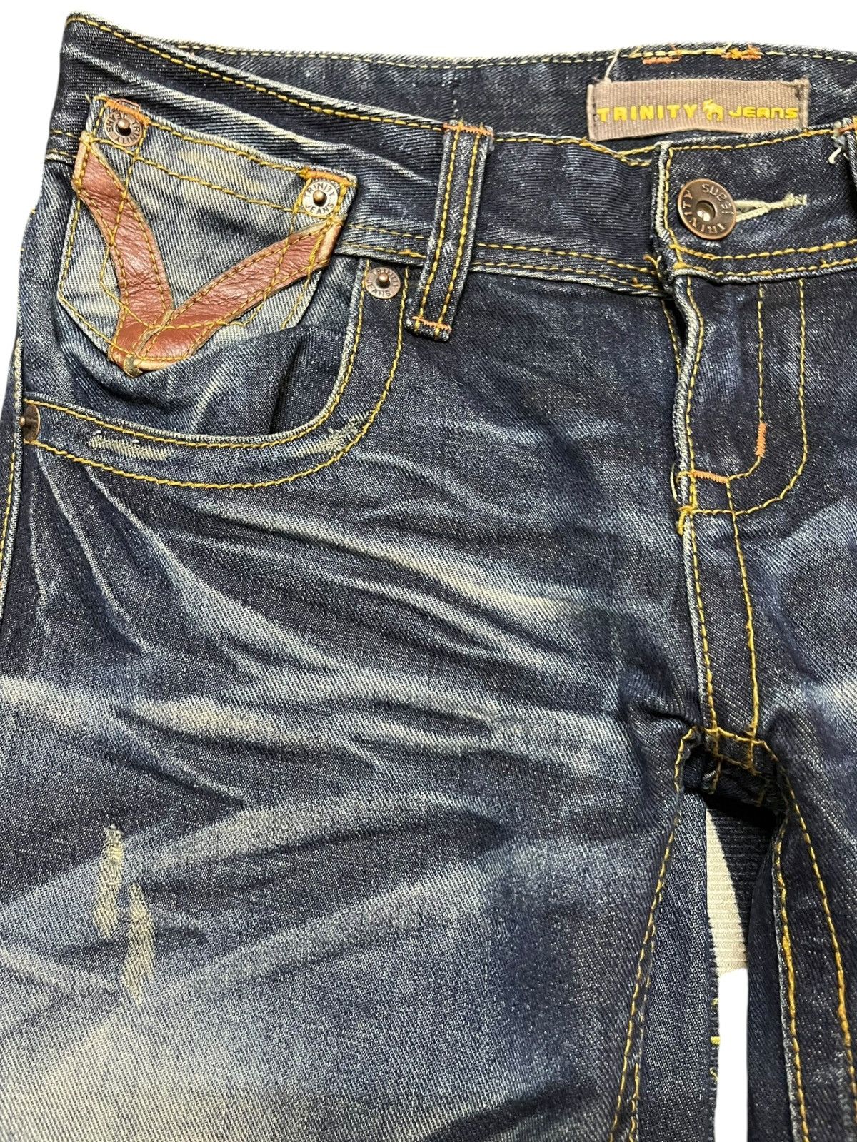 Trinity The Label Vintage Trinity Jeans Whiskers Denim Size US 32 / EU 48 - 3 Thumbnail