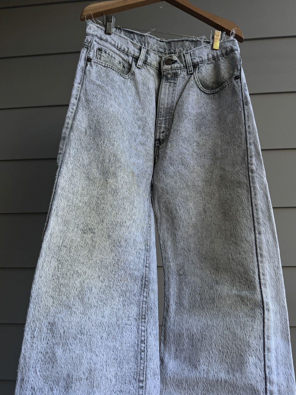 Levi's Vintage Clothing Levi's 505 USA 1989 Faded Distressed Jeans 32x33 ERD Size US 34 / EU 50 - 15 Thumbnail
