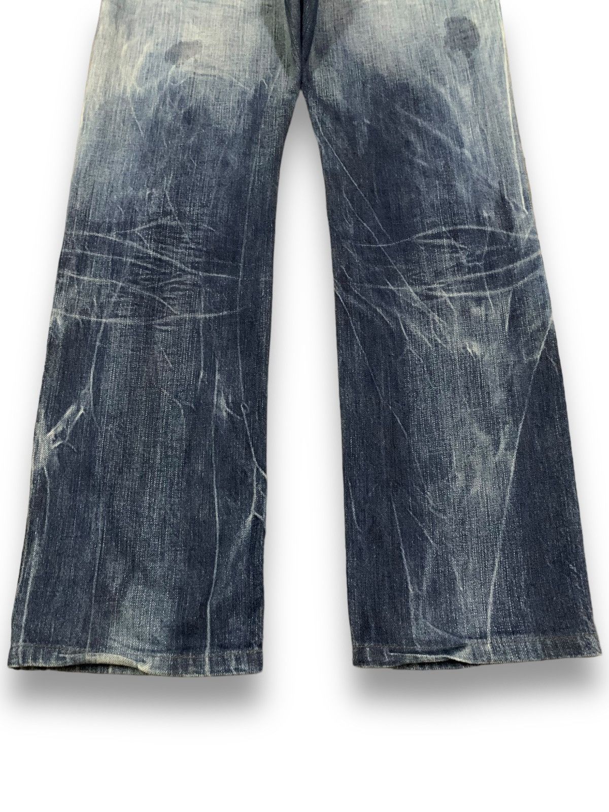 Diesel Vintage Diesel Industry Safado Bleached Grunge Ripped Jeans Size US 32 / EU 48 - 13 Thumbnail