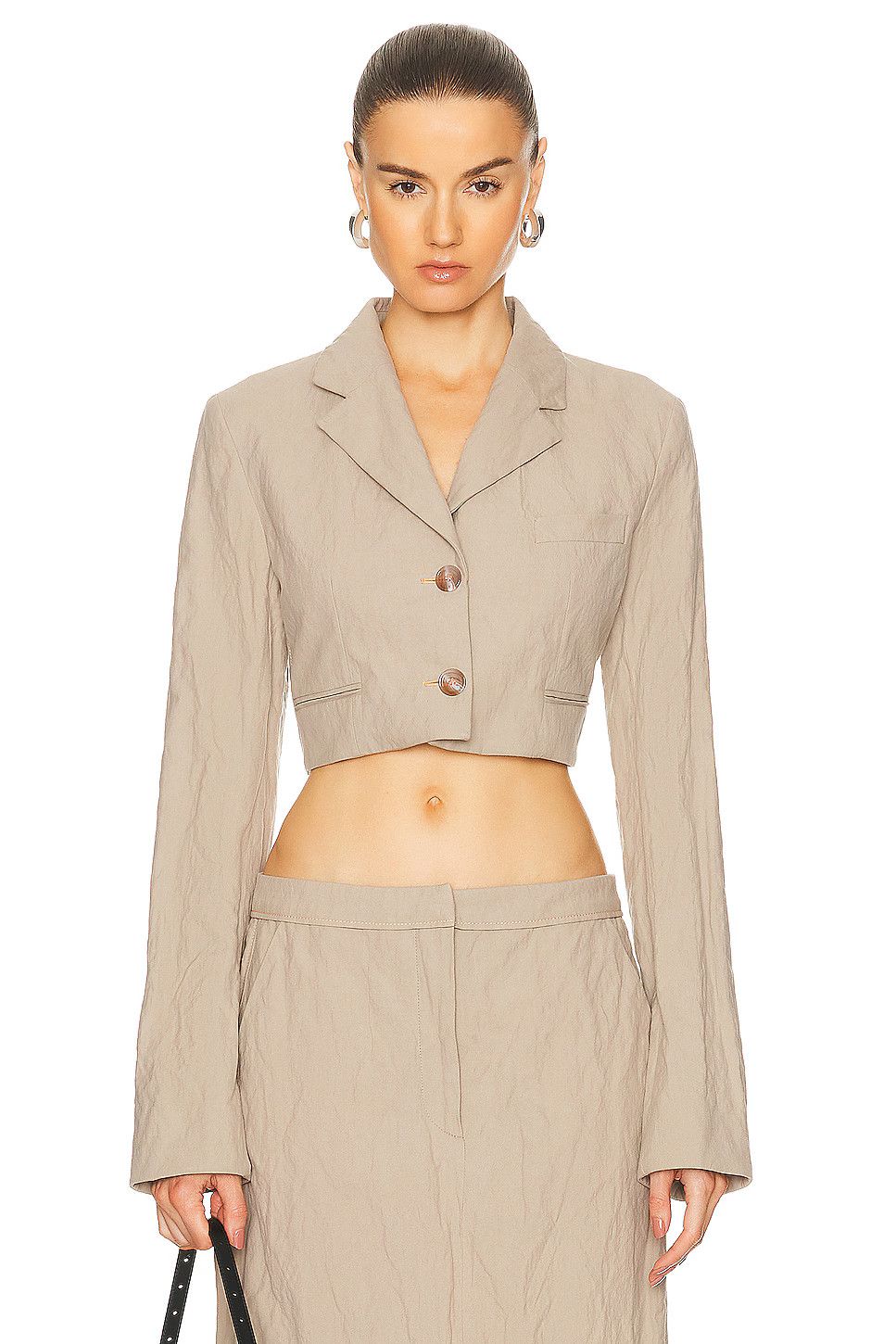 Acne Studios o1y0725 Blazer in Khaki Size XS / US 0-2 / IT 36-38 - 1 Thumbnail
