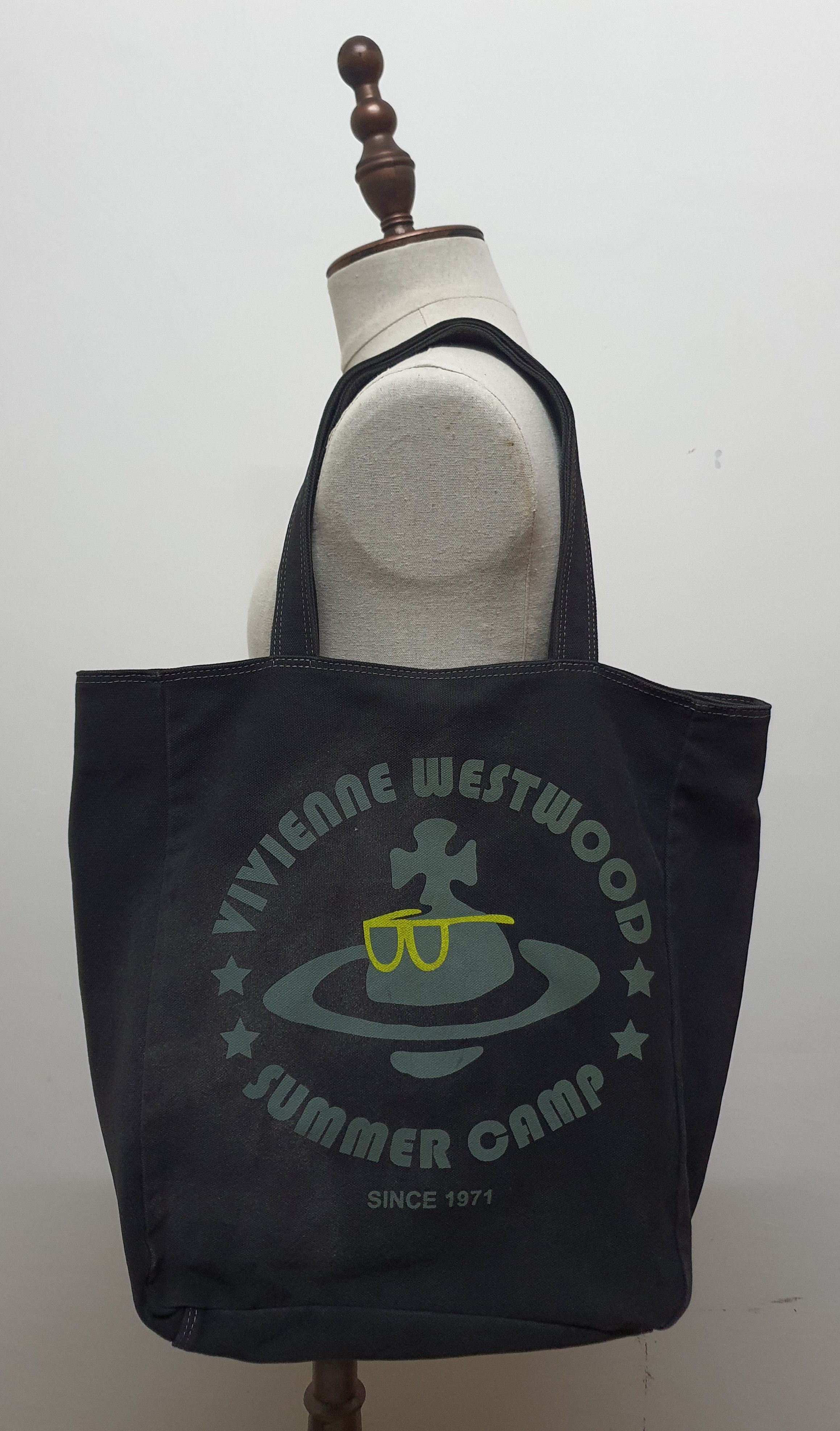 Vivienne Westwood Vivienne Westwood SUMMER CAMP Black Tote Bag. Size ONE SIZE - 2 Thumbnail