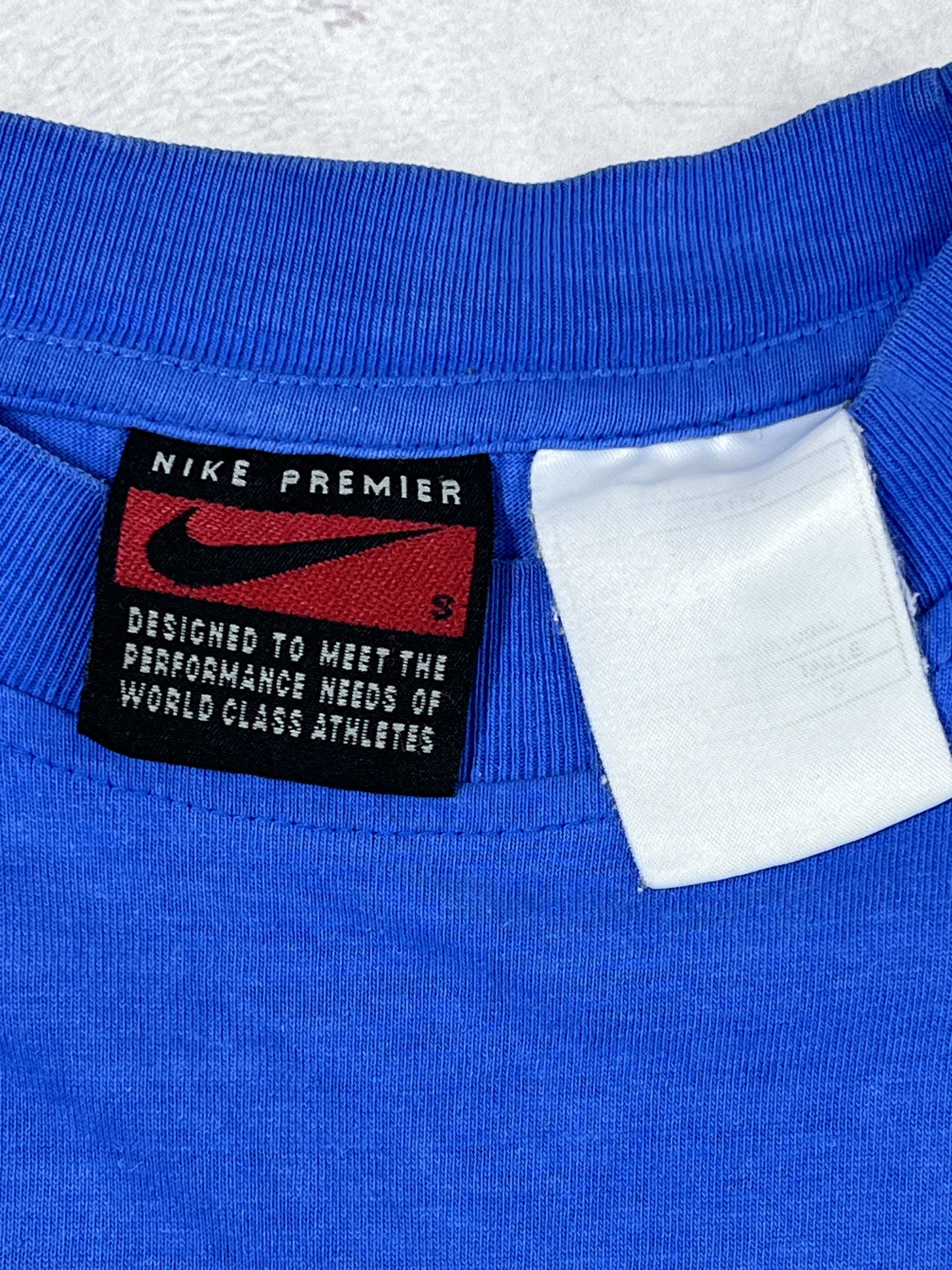 Nike × Vintage Vintage Nike Premier T-Shirt Center Swoosh Size US S / EU 44-46 / 1 - 6 Thumbnail