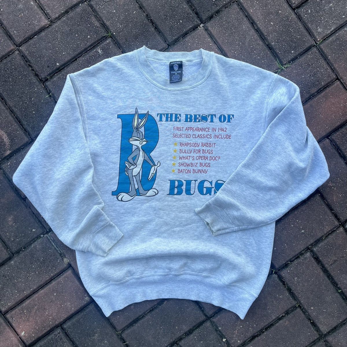 Cartoon Network × Vintage × Warner Bros VINTAGE 90s BUGS BUNNY LOONEY TUNES BIG LOGO Size US M / EU 48-50 / 2 - 1 Thumbnail