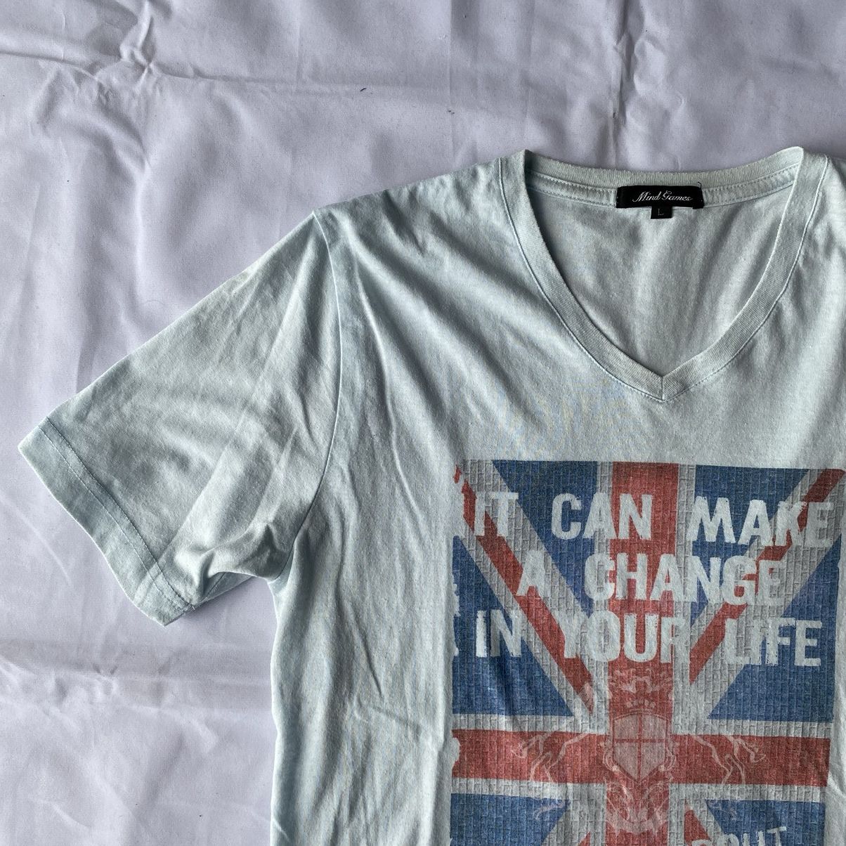 If Six Was Nine × Japanese Brand × Le Grande Bleu (L.G.B.) Japanese Crazy England Poem Tees Size US L / EU 52-54 / 3 - 2 Thumbnail