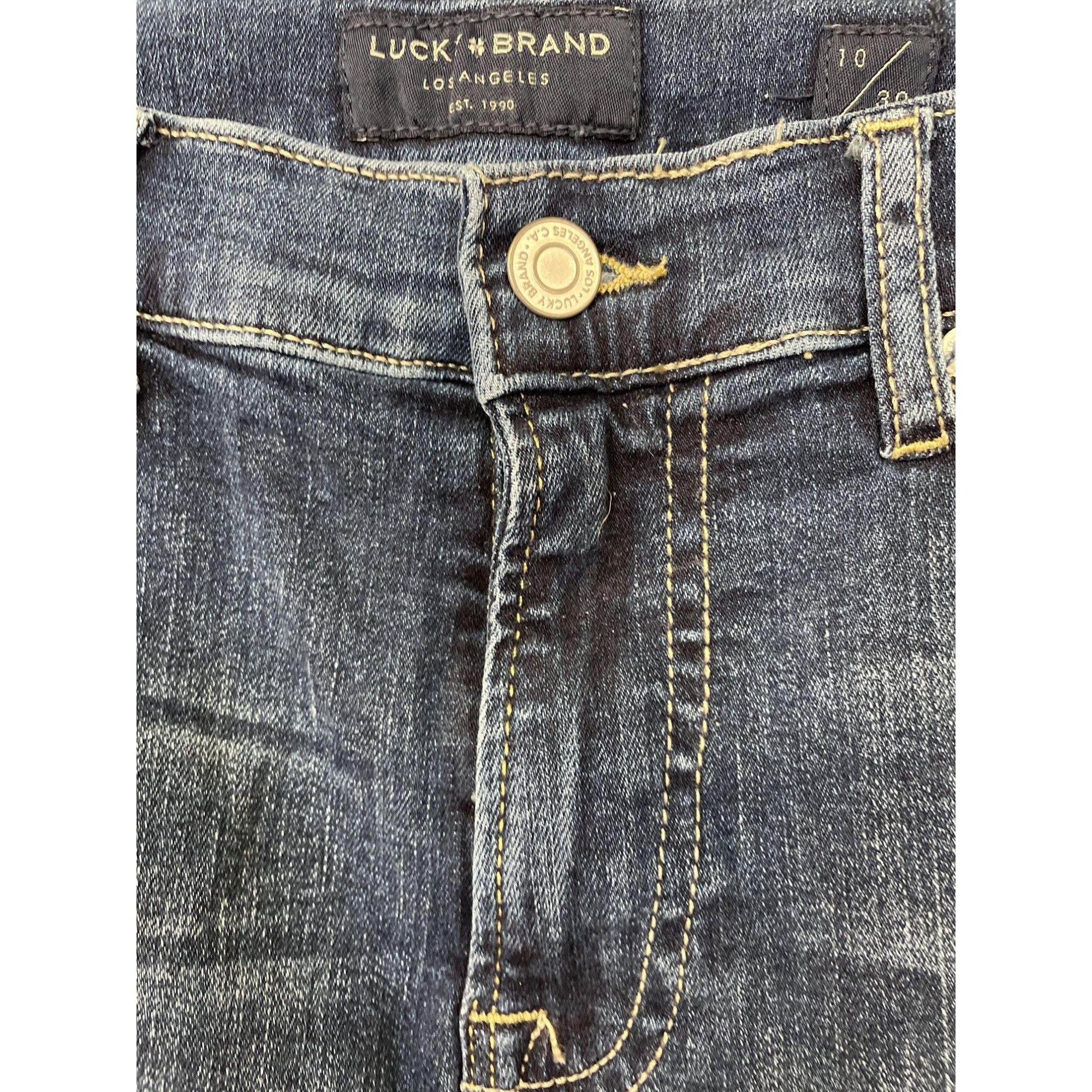 Lucky Brand Lucky Brand Women's Blue Mid Rise Boot Cut Jeans Size 10 x 3 Size 32" / US 10 / IT 46 - 3 Thumbnail