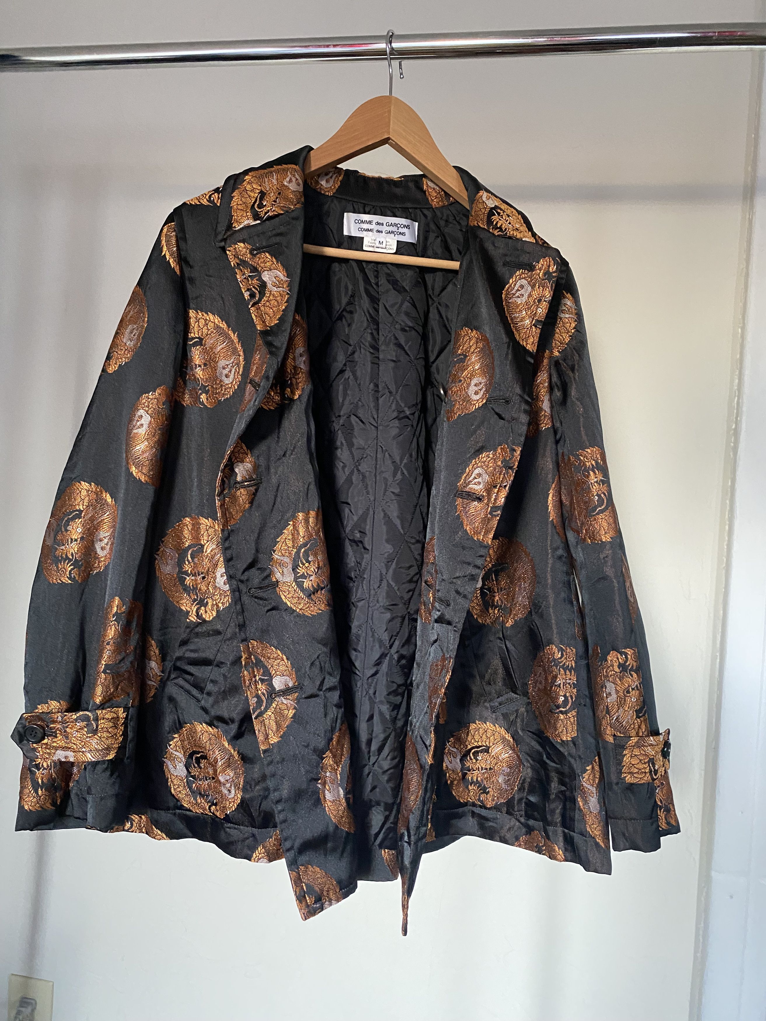 Comme des Garcons RARE Comme Des Garcons Dragon Brocade Quilted Tent Jacket Size US M / EU 48-50 / 2 - 8 Thumbnail