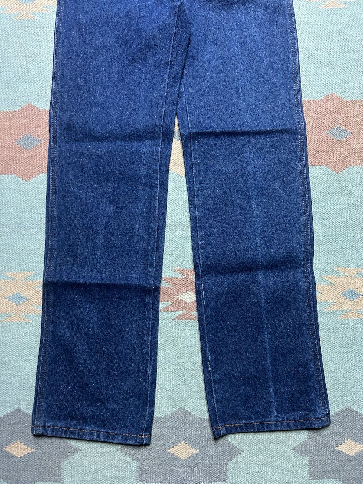 Vintage 80s straight leg jeans dark talon zippe cowboy western 32x33 Size US 32 / EU 48 - 2 Thumbnail