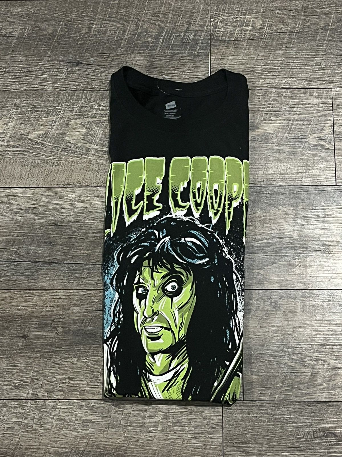 Band Tees × Vintage Alice Cooper Black Tee Shirt Size Medium Size US M / EU 48-50 / 2 - 4 Thumbnail