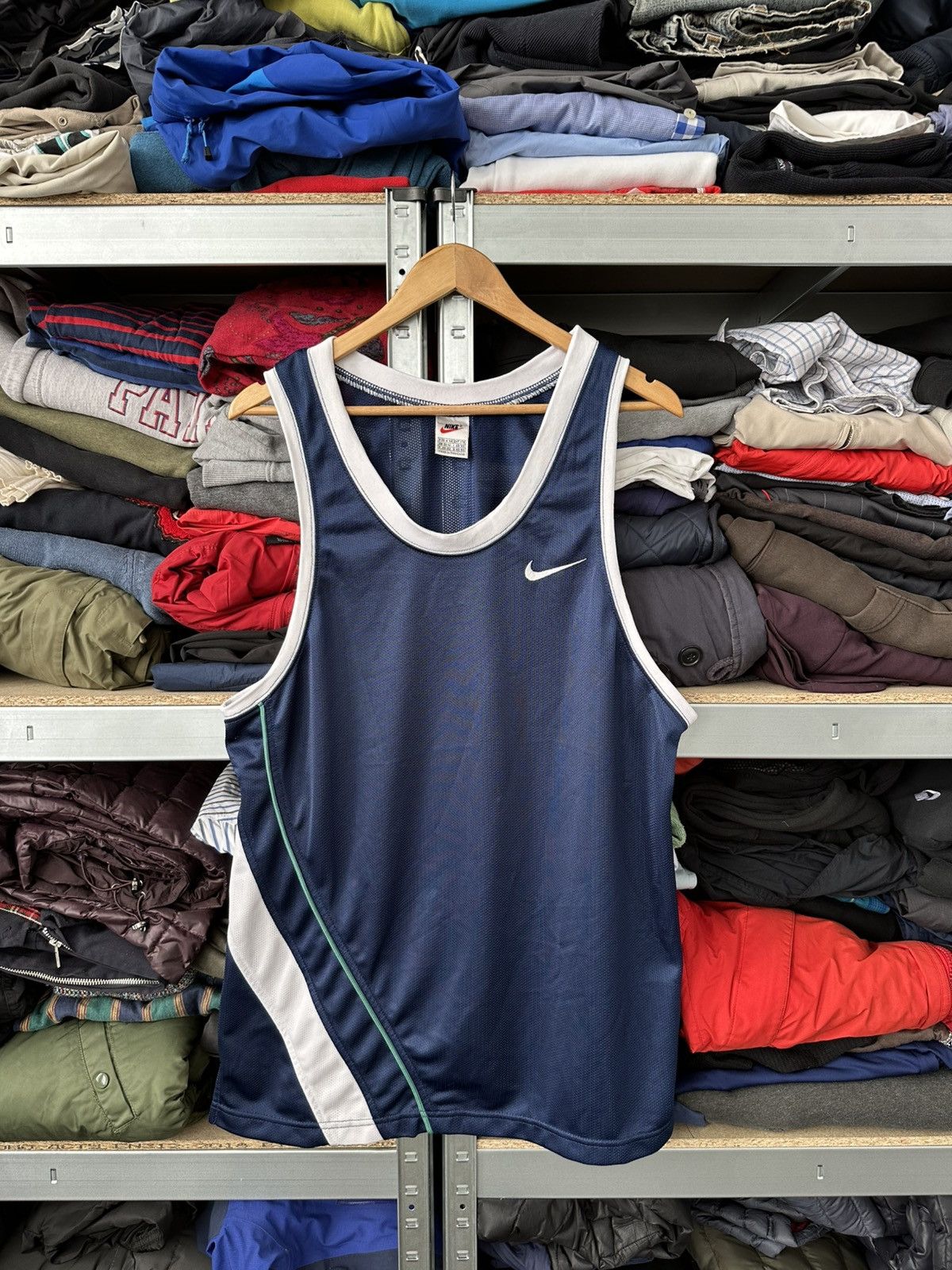 Nike Vintage Nike Mesh Tank Top Shirt Y2K Basketball Jersey Blue Size US M / EU 48-50 / 2 - 1 Thumbnail