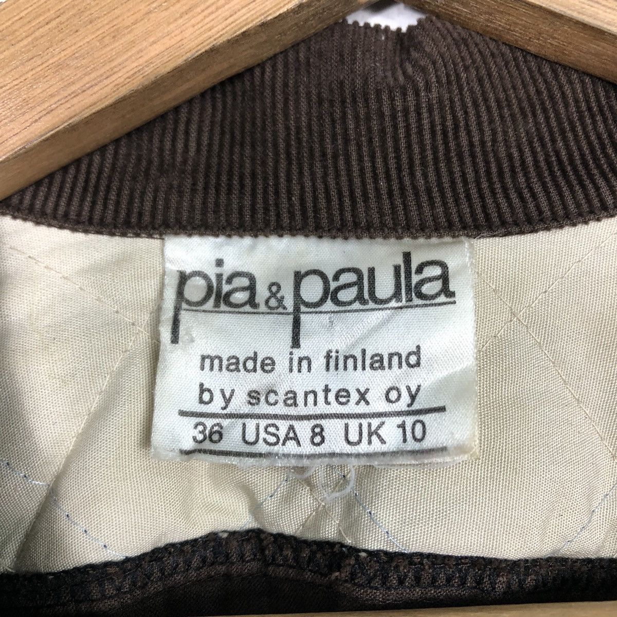 Designer × Japanese Brand × Vintage 📌Vintage Quilted Button Jacket Pia & Paula Made in Finland Size US M / EU 48-50 / 2 - 18 Thumbnail