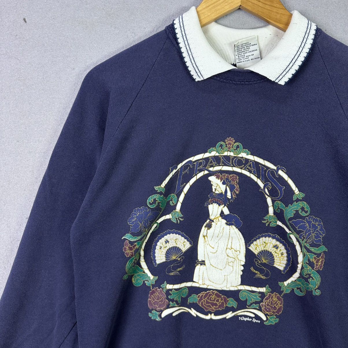 Vintage Vintage 90s Gopher Sport Sweatshirt Size US L / EU 52-54 / 3 - 2 Thumbnail