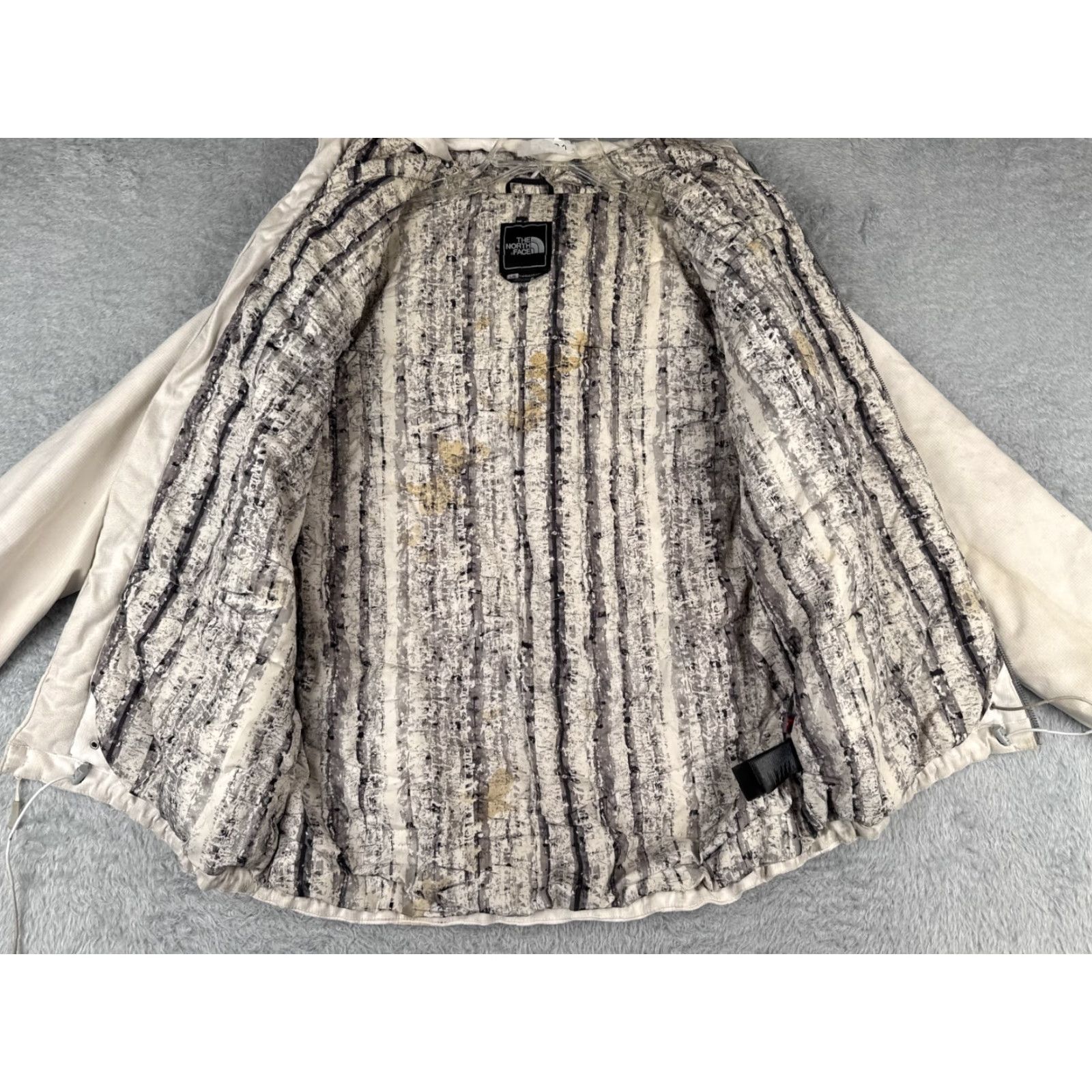 The North Face The North Face Jacket Women L Beige Windwall Full Zip Hood - Regular, Solid, Embroidered Logo, Polyester, Lightweight? Size L / US 10 / IT 46 - 5 Thumbnail