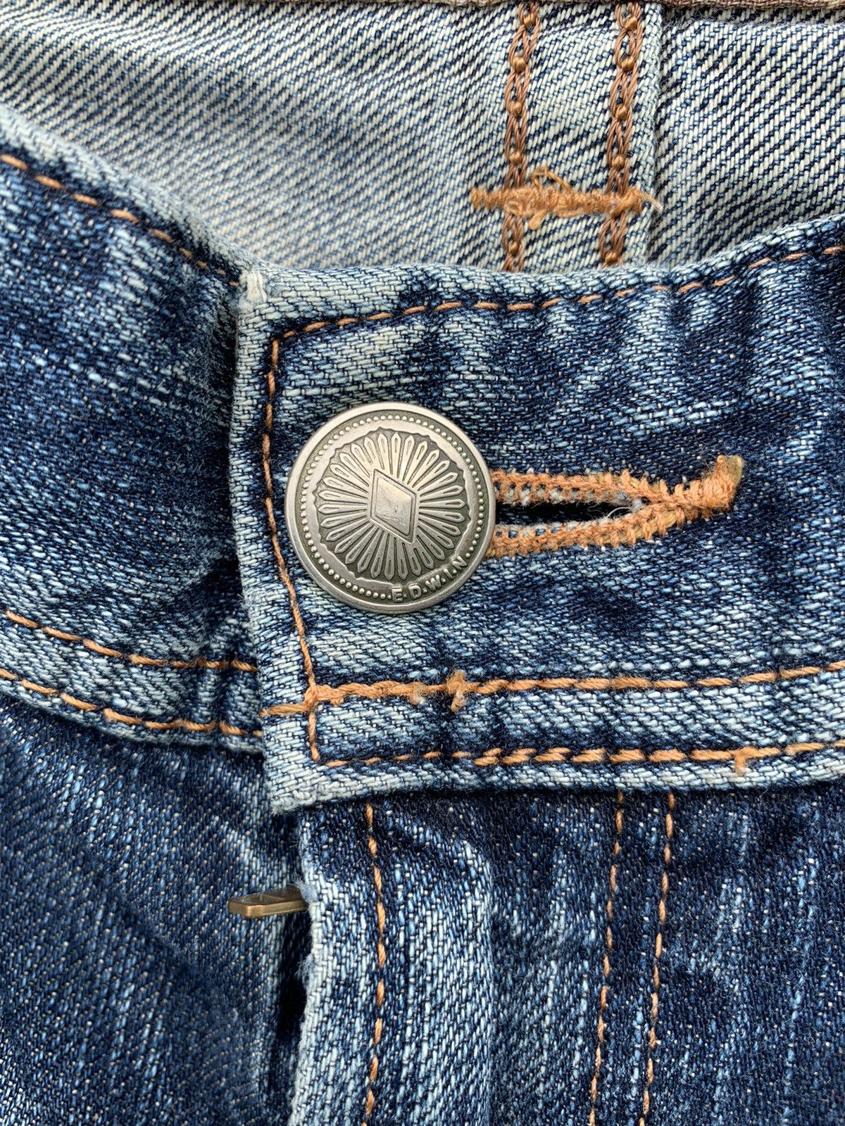Kapital FLARE EDWIN XV MUDMAX FADED & RUSTY DISTRESSED DENIM Size US 32 / EU 48 - 13 Thumbnail