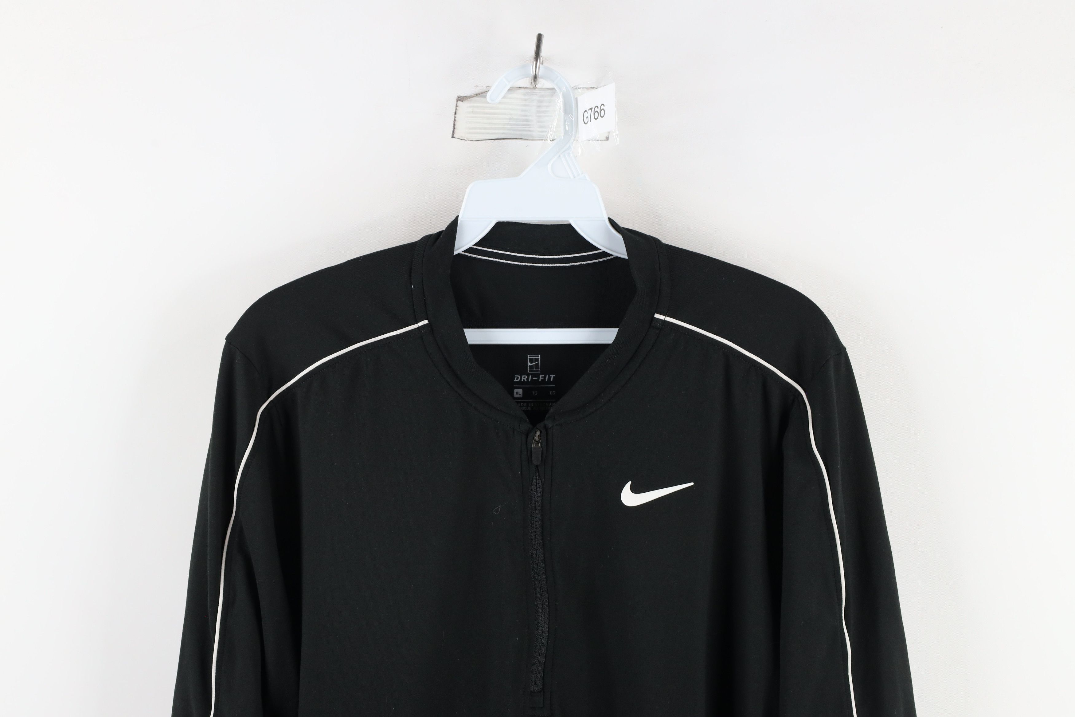 Nike × Vintage Vintage Nike Challenge Court Mini Swoosh Tennis Half Zip Top Size XL / US 12-14 / IT 48-50 - 2 Thumbnail