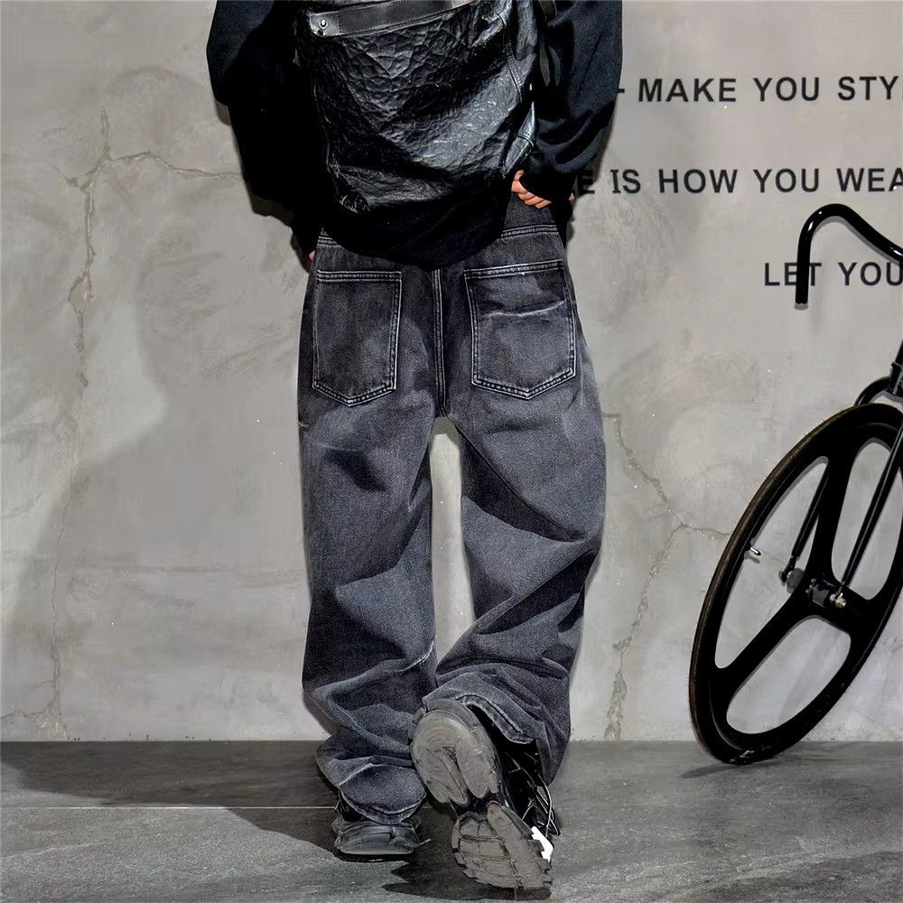Designer × Jean Streetwear Baggy Vintage Washed Jeans Pants Size US 29 - 8 Thumbnail