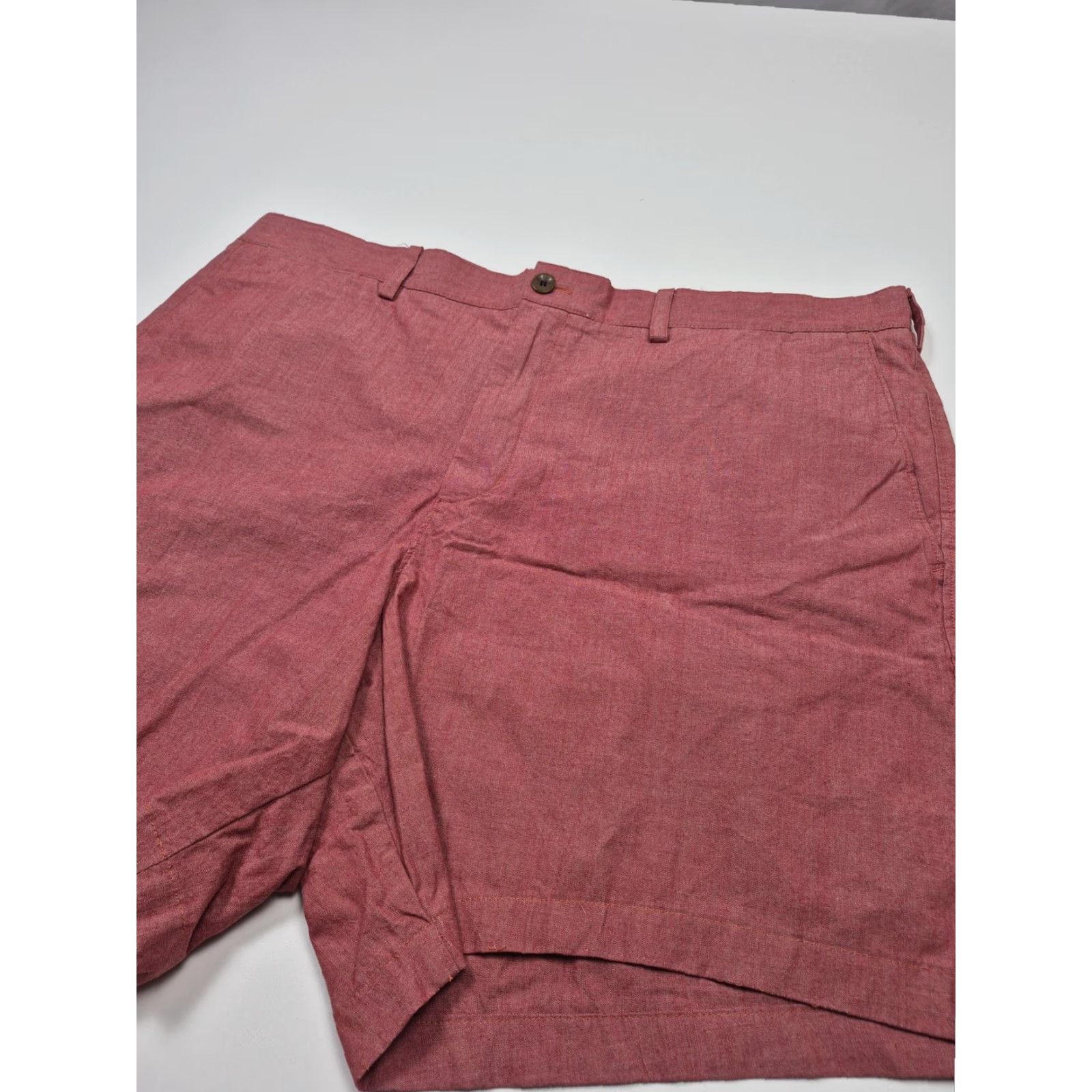 Banana Republic Banana Republic Shorts Mens 40 Red Cotton Chino 9" Inseam Flat Front Casual Size US 40 / EU 56 - 2 Thumbnail