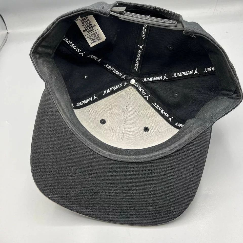 Jordan Brand Air Jordan Hat Men Black Faded Jumpman Snap Back Cap Size ONE SIZE - 4 Thumbnail
