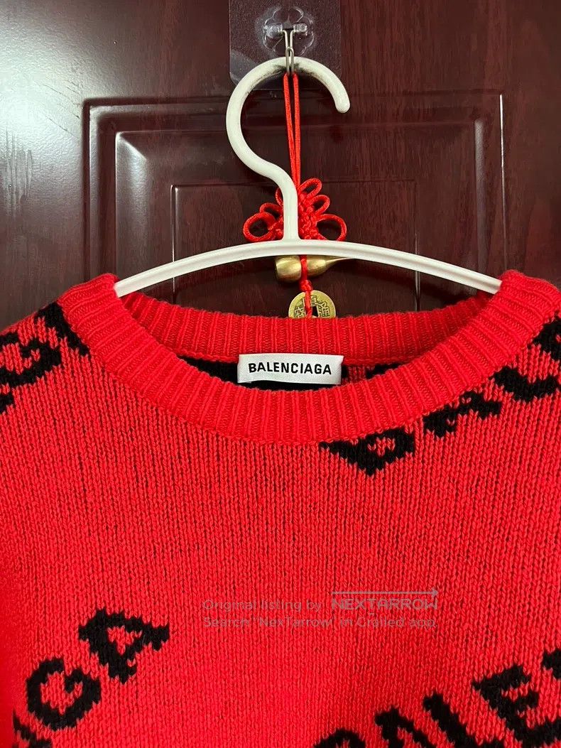 Balenciaga Balenciaga Red bulletproof sweater, size XS Size US XS / EU 42 / 0 - 4 Thumbnail