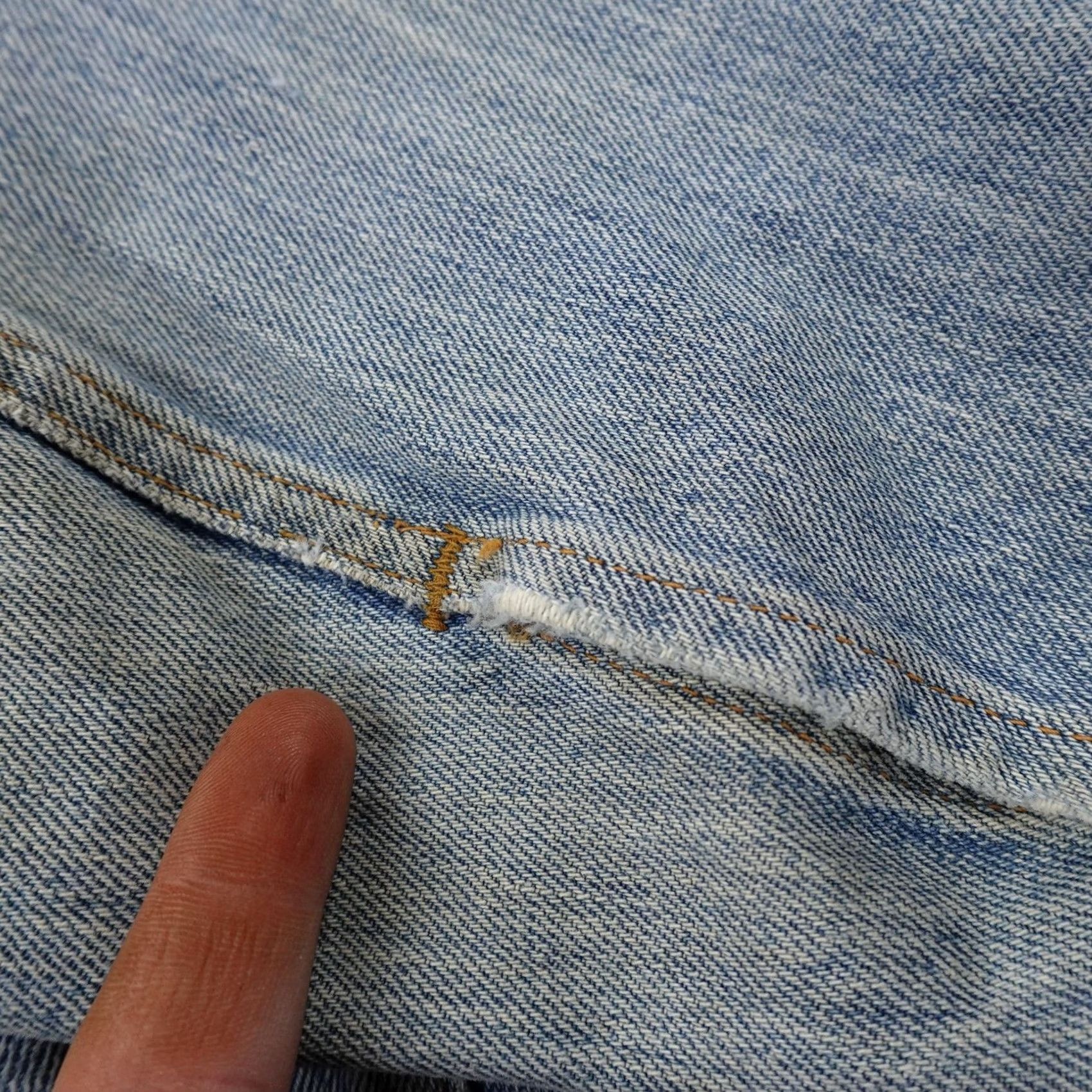 Levi's VTG Levi's Jacket Mens 36 Blue Denim Type III Trucker Western Coat 70s 80s USA Jeans Size US XXS / EU 40 - 5 Thumbnail