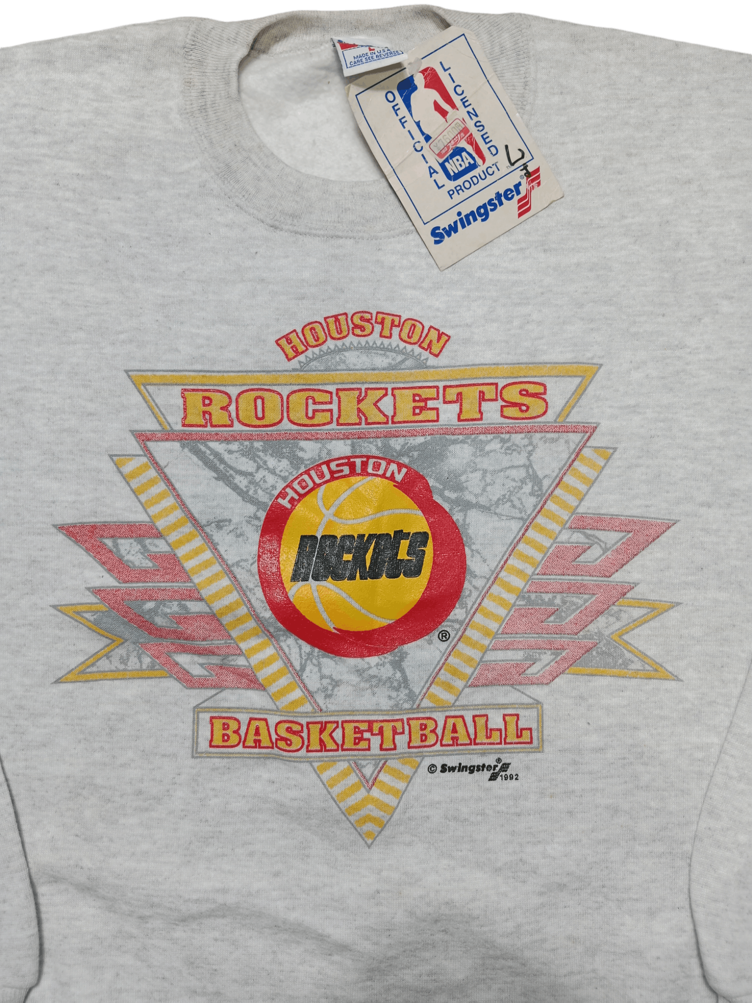 Swingster VINTAGE NEW WITH TAG 92's SWINGSTERS HUSTON ROCKETS Mens L Size US L / EU 52-54 / 3 - 2 Thumbnail