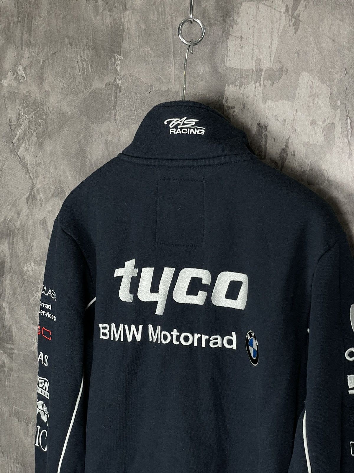 BMW × Vintage Vintage BMW Racing Y2K Multilogo Rare Zip Sweatshirt Size US M / EU 48-50 / 2 - 8 Thumbnail
