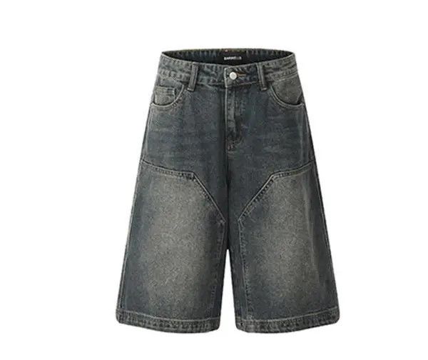 Jean VIBE Distressed Wide-Leg Denim Shorts Size US 32 / EU 48 - 6 Thumbnail