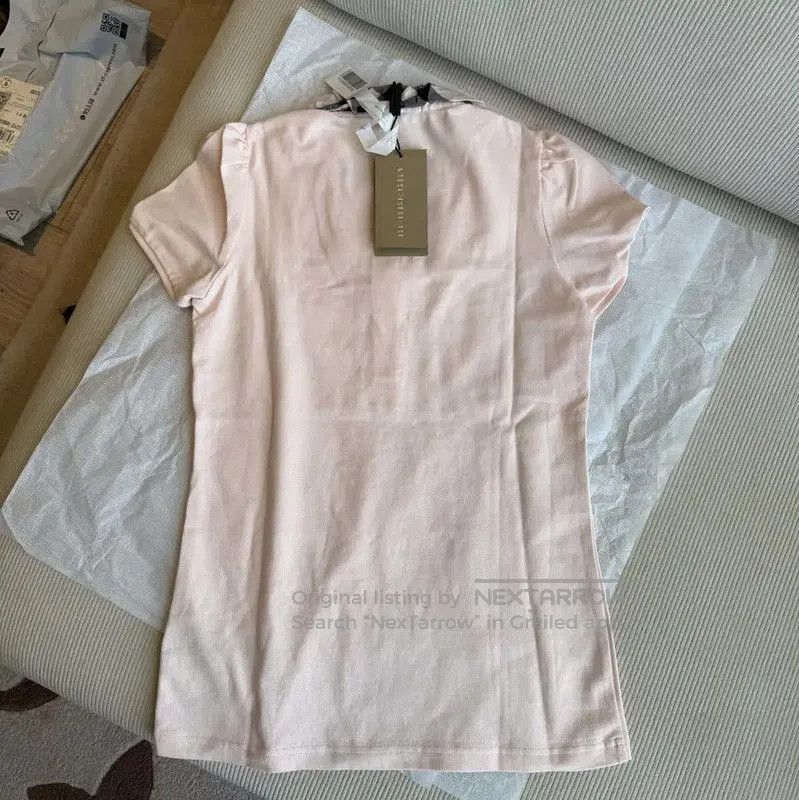 Burberry Burberry Pink Short Sleeve Logo Tee. Size XS / US 0-2 / IT 36-38 - 7 Thumbnail