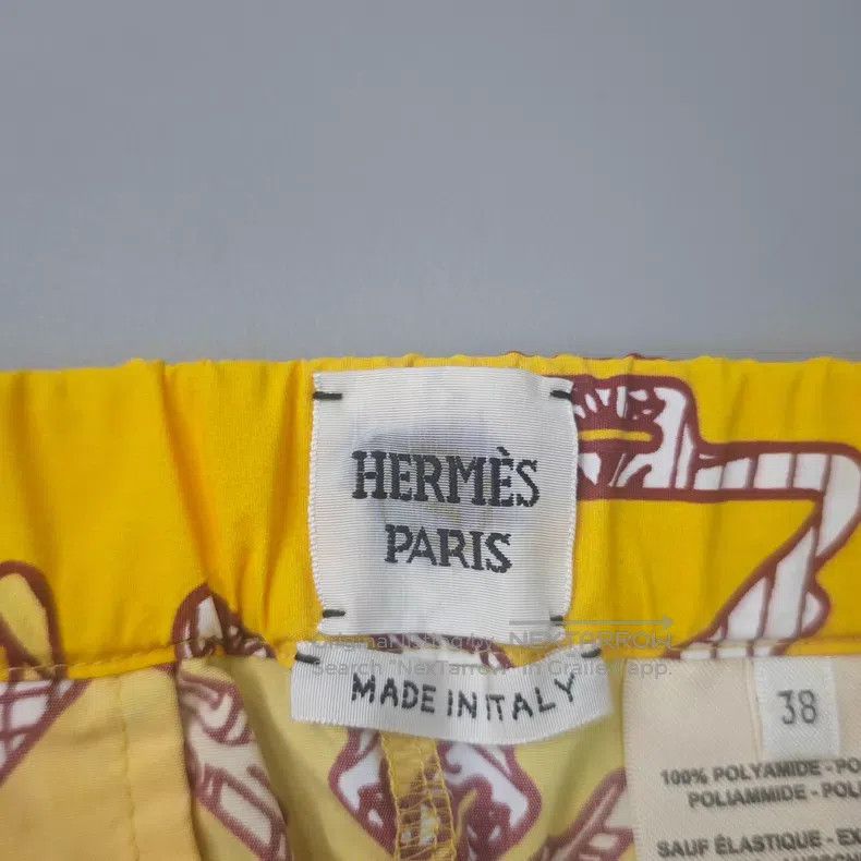 Hermes Hermes Yellow Drawstring Shorts Size 25" / US 0 / IT 36 - 5 Thumbnail