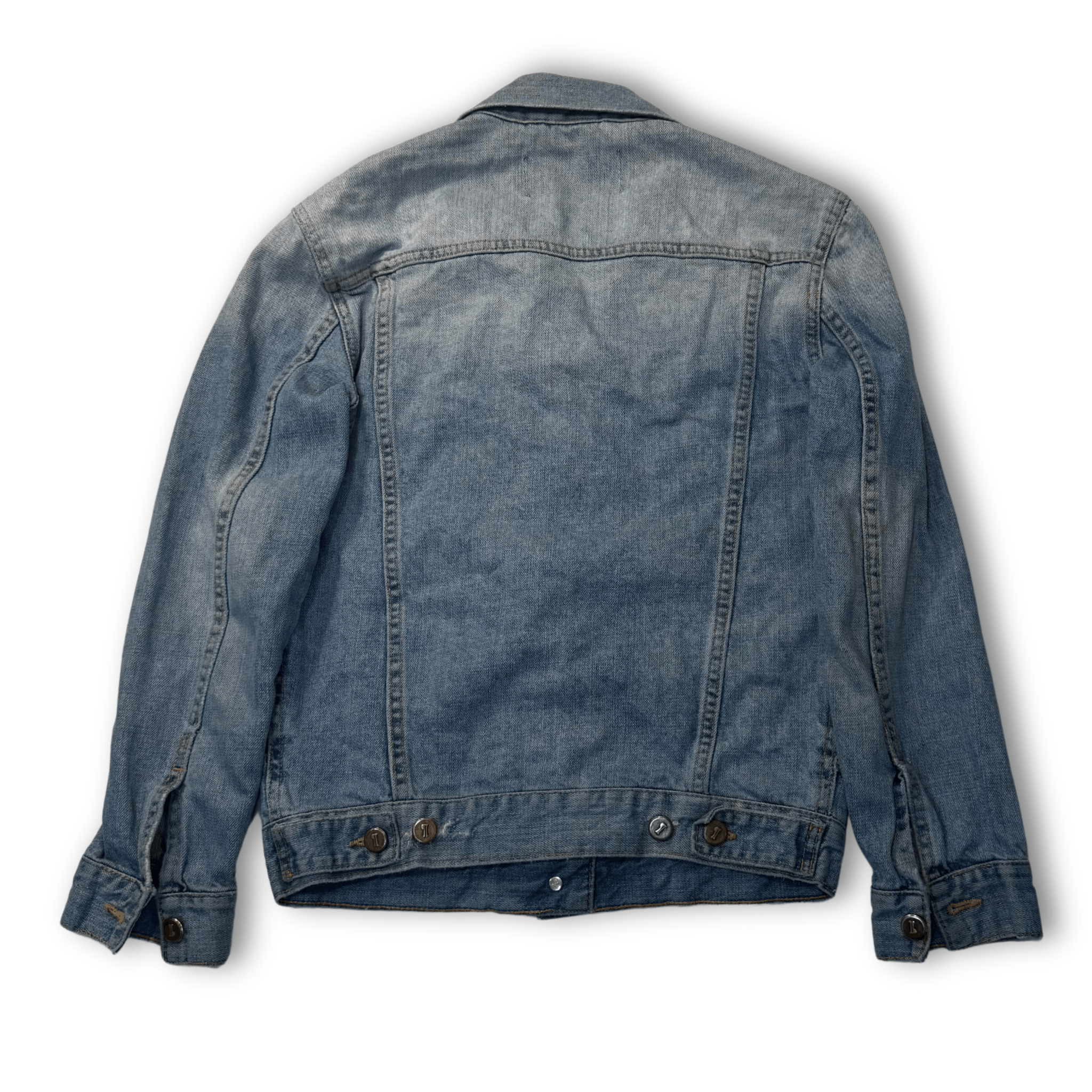 Anthropologie Pilcro and the Letterpress Lightly Distressed Denim Jacket Size XS / US 0-2 / IT 36-38 - 2 Thumbnail