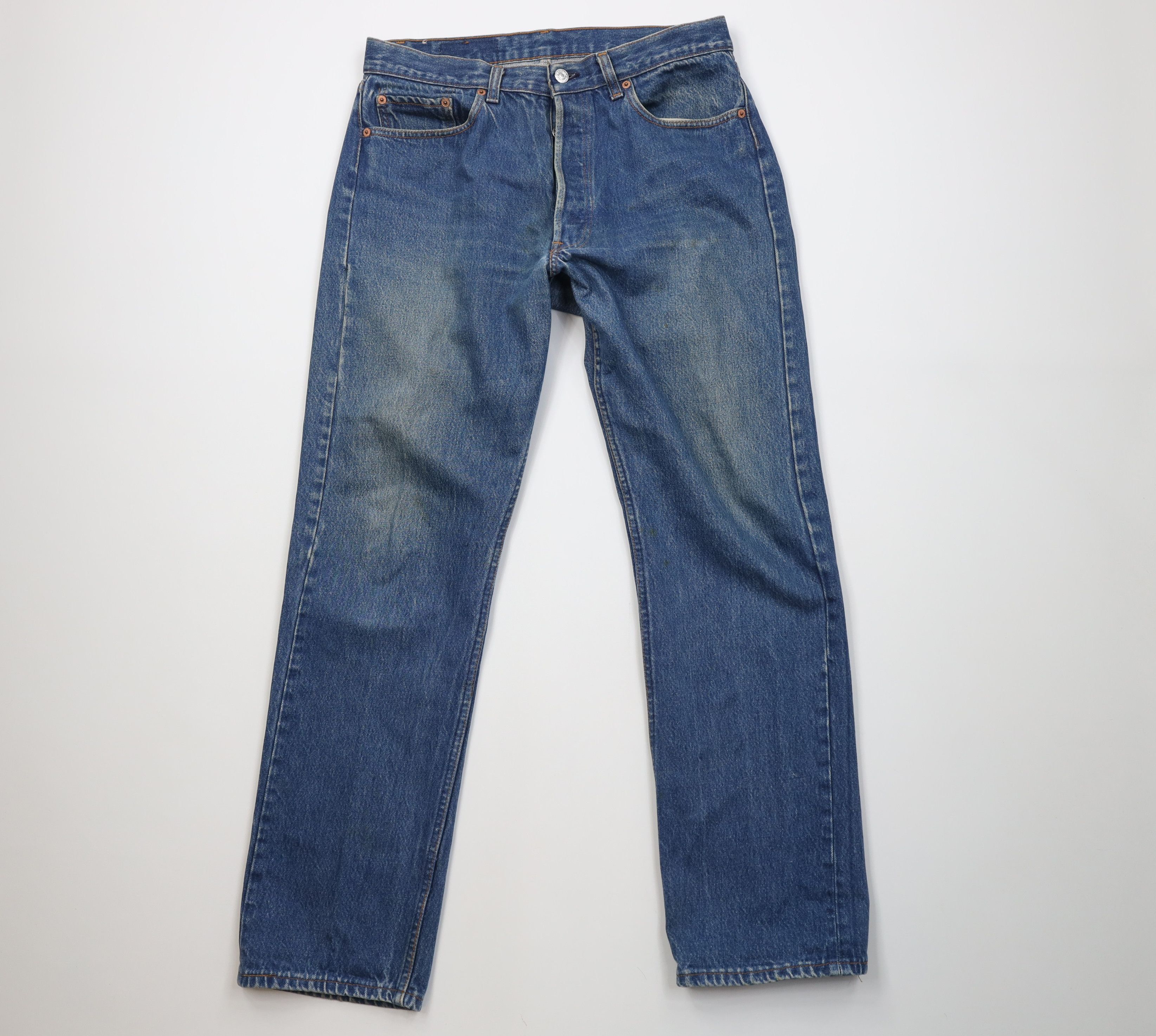 Levi's Vintage 80s Levis 501xx Button Fly Original Denim Jeans USA Size US 34 / EU 50 - 1 Thumbnail