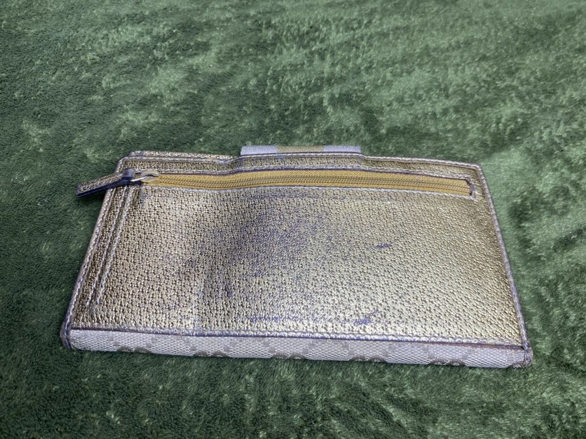 Gucci GUCCI GG canvas x leather long wallet Size ONE SIZE - 4 Thumbnail