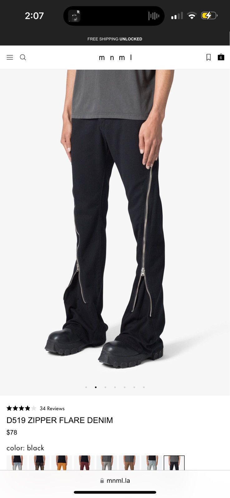 MNML 4 Pairs MNML Jeans Bundle Size US 34 / EU 50 - 2 Thumbnail